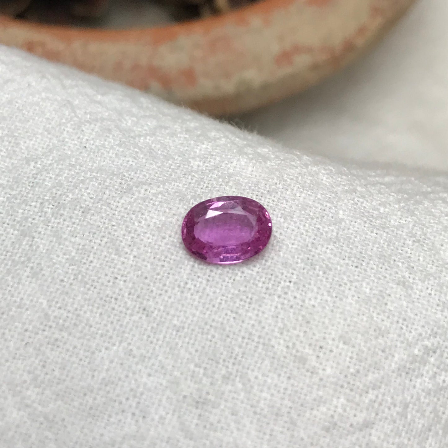 7x5mm Natural Vivid Pink Sapphire 1 Carat Oval Cut Corundum Faceted Loose Unmounted Gemstone, Earth Mined Sapphire cts