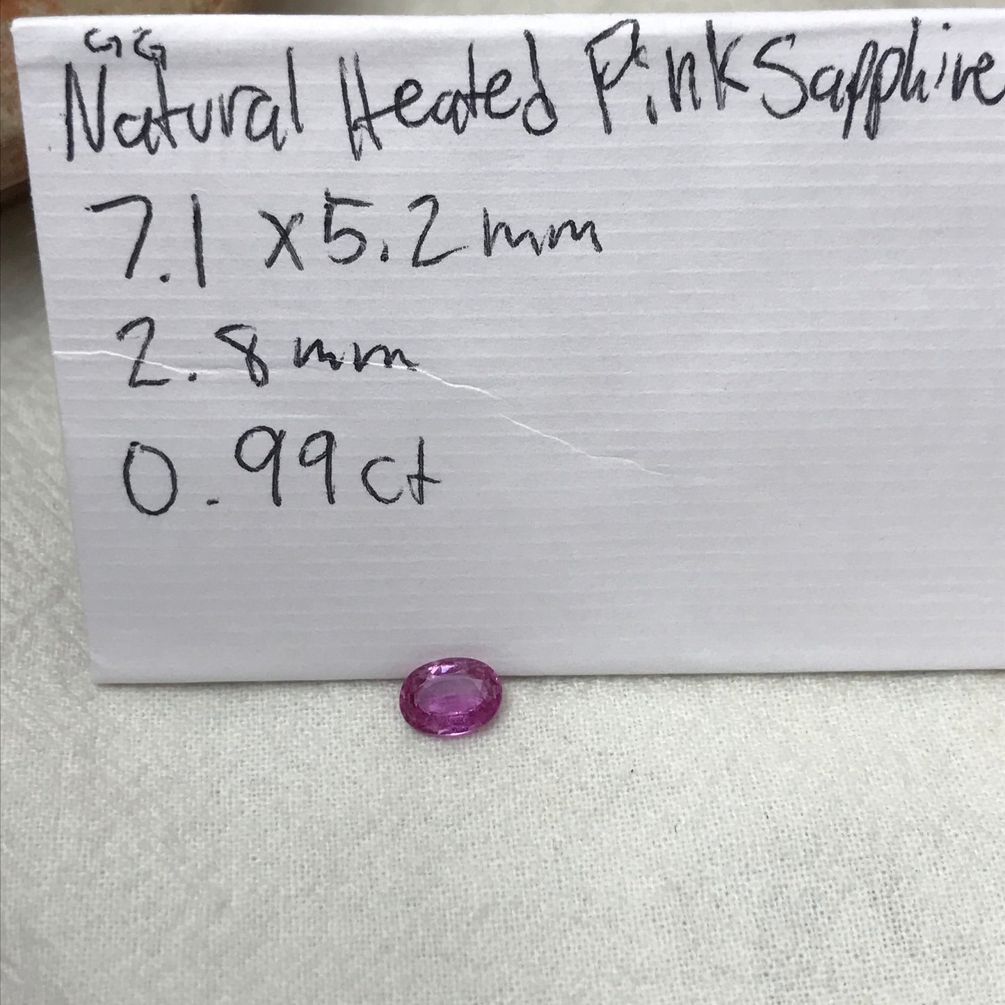 7x5mm Natural Vivid Pink Sapphire 1 Carat Oval Cut Corundum Faceted Loose Unmounted Gemstone, Earth Mined Sapphire cts