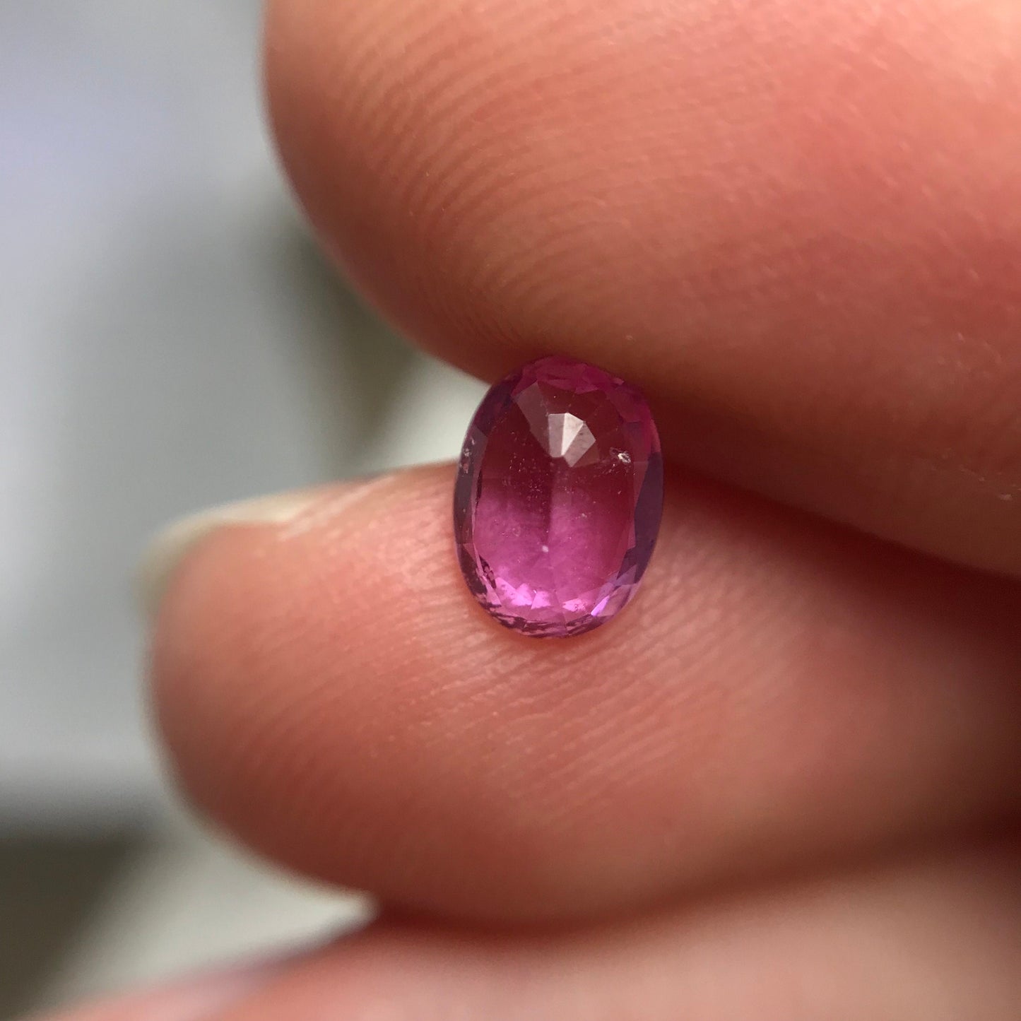 7x5mm Natural Vivid Pink Sapphire 1 Carat Oval Cut Corundum Faceted Loose Unmounted Gemstone, Earth Mined Sapphire cts