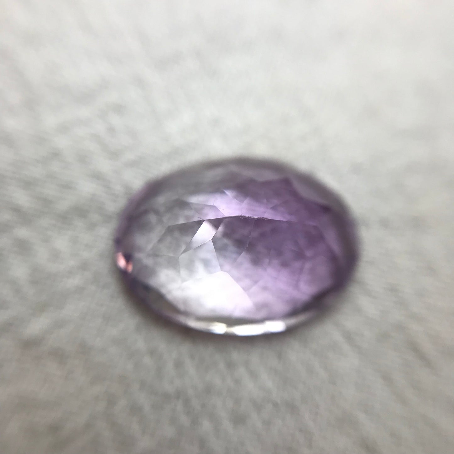 16x12mm  Light Purple Amethyst, Oval, 8.20 carat Loose Gem Reclaimed/Recycled Gemstone Faceted for Jewelry setting, February Birthstone
