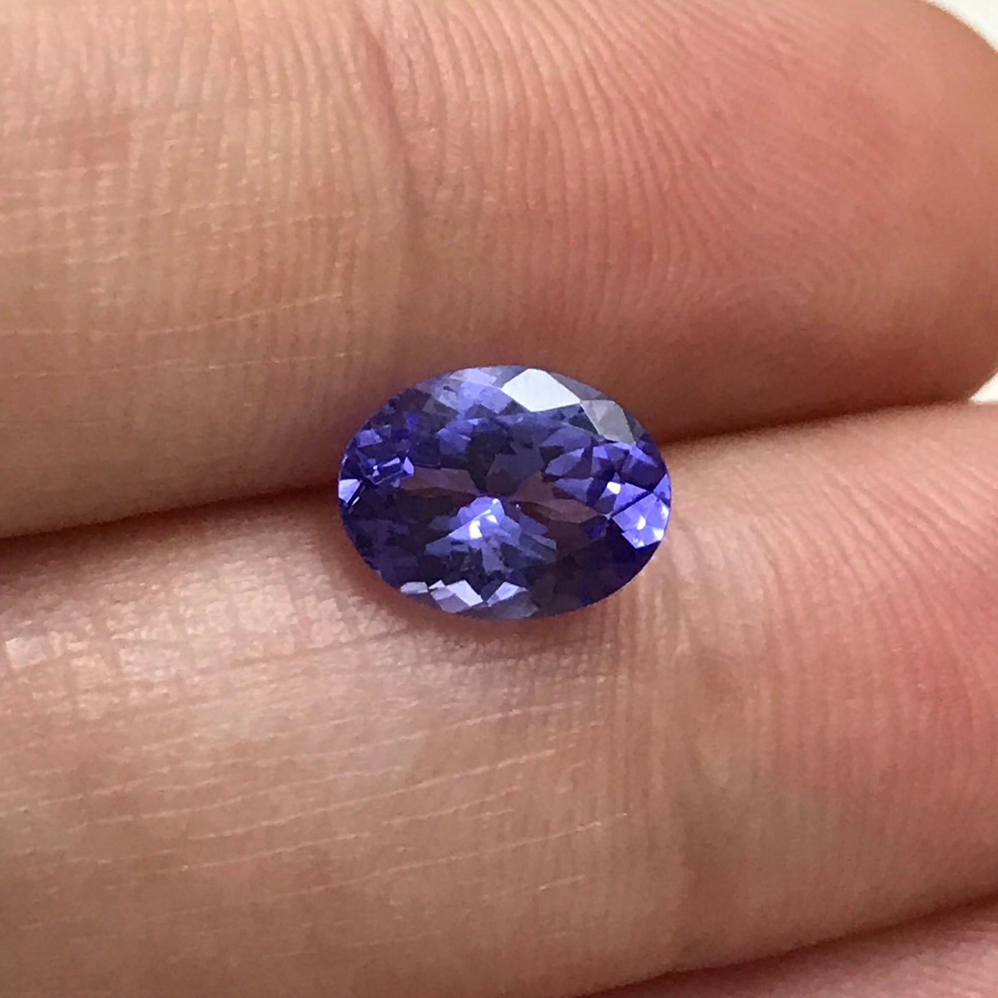 1.55 ct Natural Tanzanite 8.5x6.5mm Oval Bluish Violet Genuine Gemstone Loose Gem or faceted stone  Bluish Purple