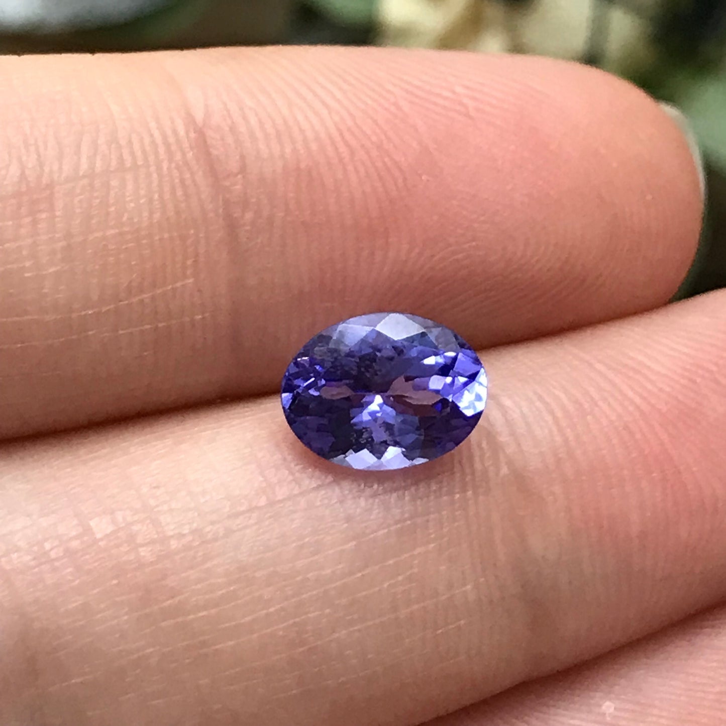 1.55 ct Natural Tanzanite 8.5x6.5mm Oval Bluish Violet Genuine Gemstone Loose Gem or faceted stone  Bluish Purple