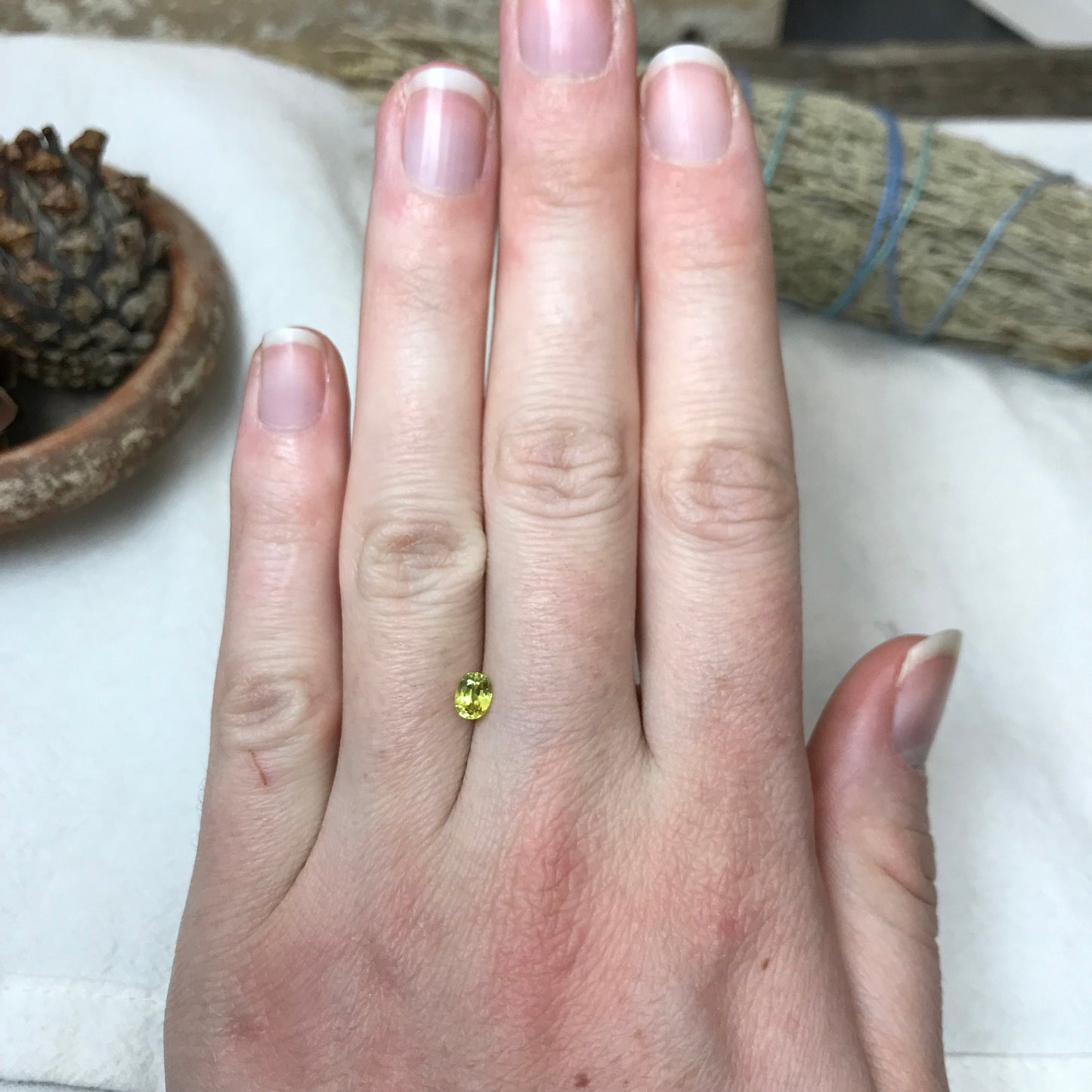 Natural Yellow Sapphire 5x4mm 0.57 Carats Oval Cut Corundum Faceted Loose  Gemstone, Heated Sapphire