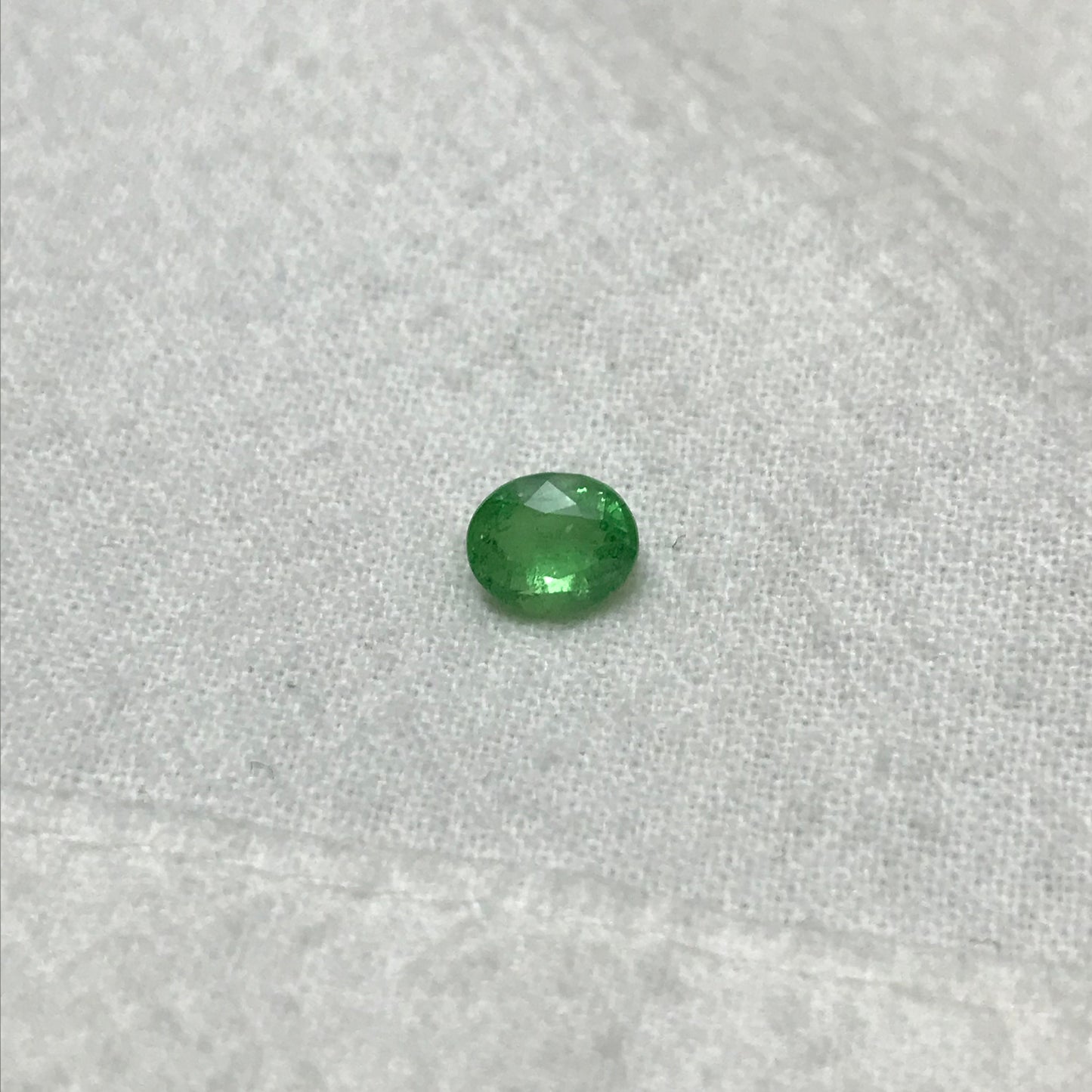 1 carat Natural Green Tsavorite Garnet 6.3x5.2mm Faceted Oval Genuine Gemstone Unmounted Loose Gem Earth Mined Green Garnet, 6x5mm