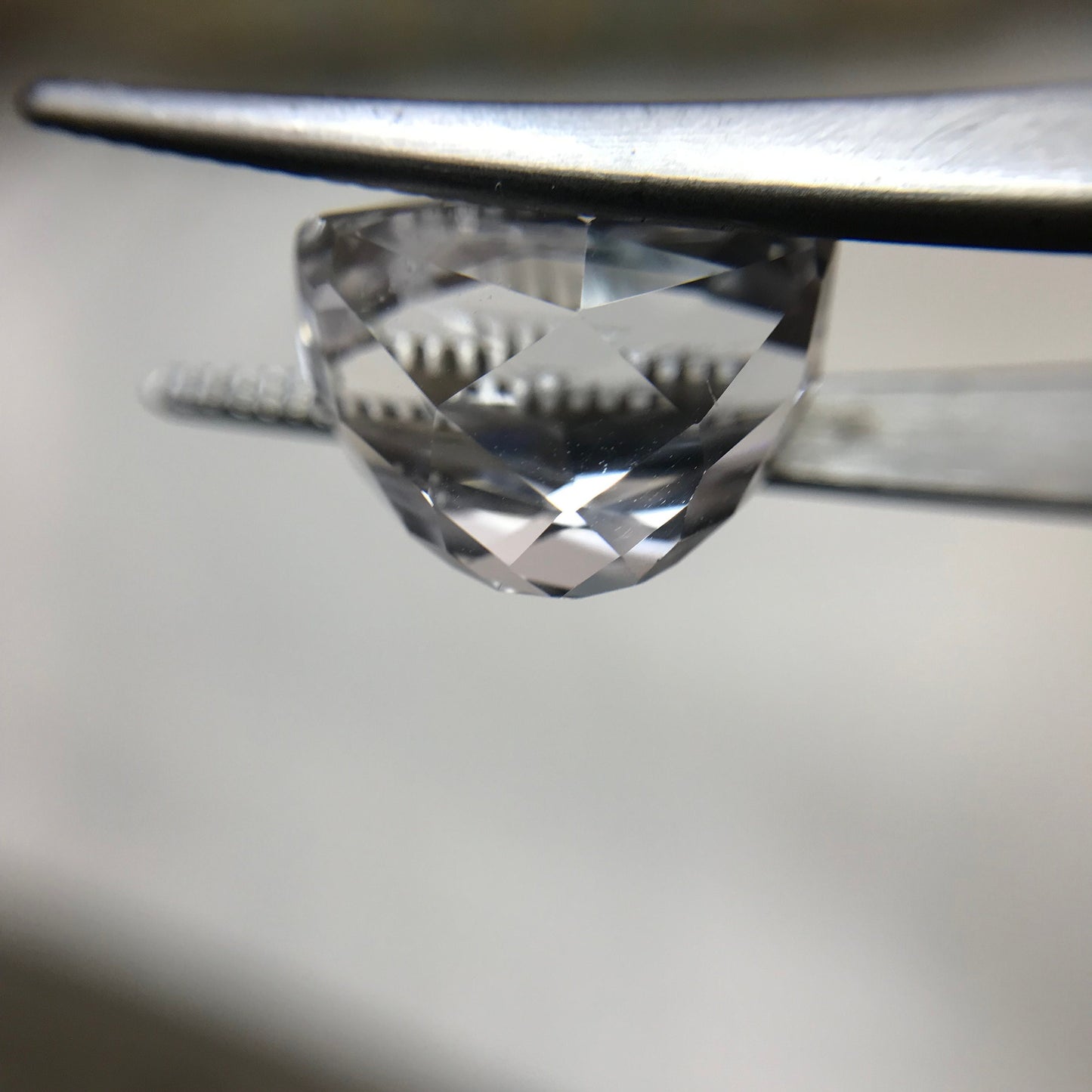 9.70 ct Light Kunzite/Spodumene 13x9mm Cushion Cut, Nearly Colorless Spodumene, Faceted Loose Gemstone,