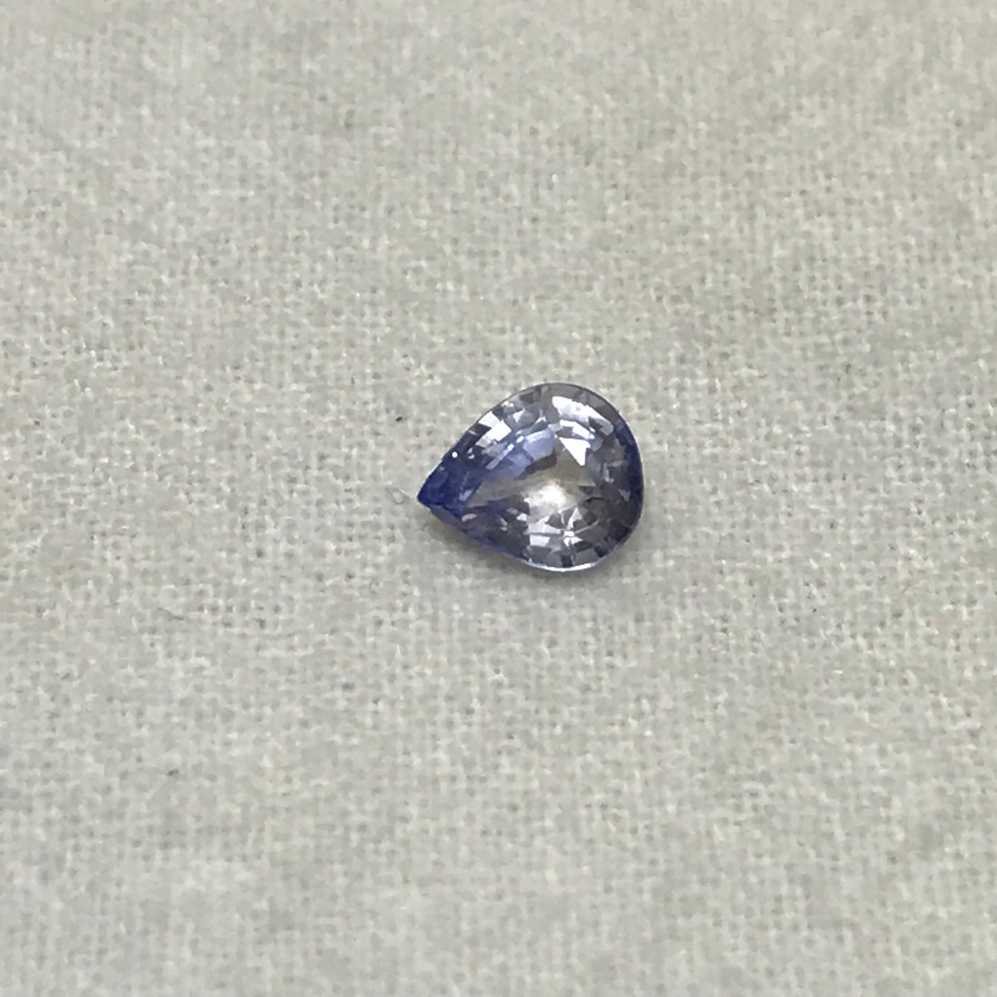 6x5mm Natural Ice Blue Sapphire 0.63 Carat, Pear Light Blue Sri Lanka Sapphire, Faceted Loose Gemstone