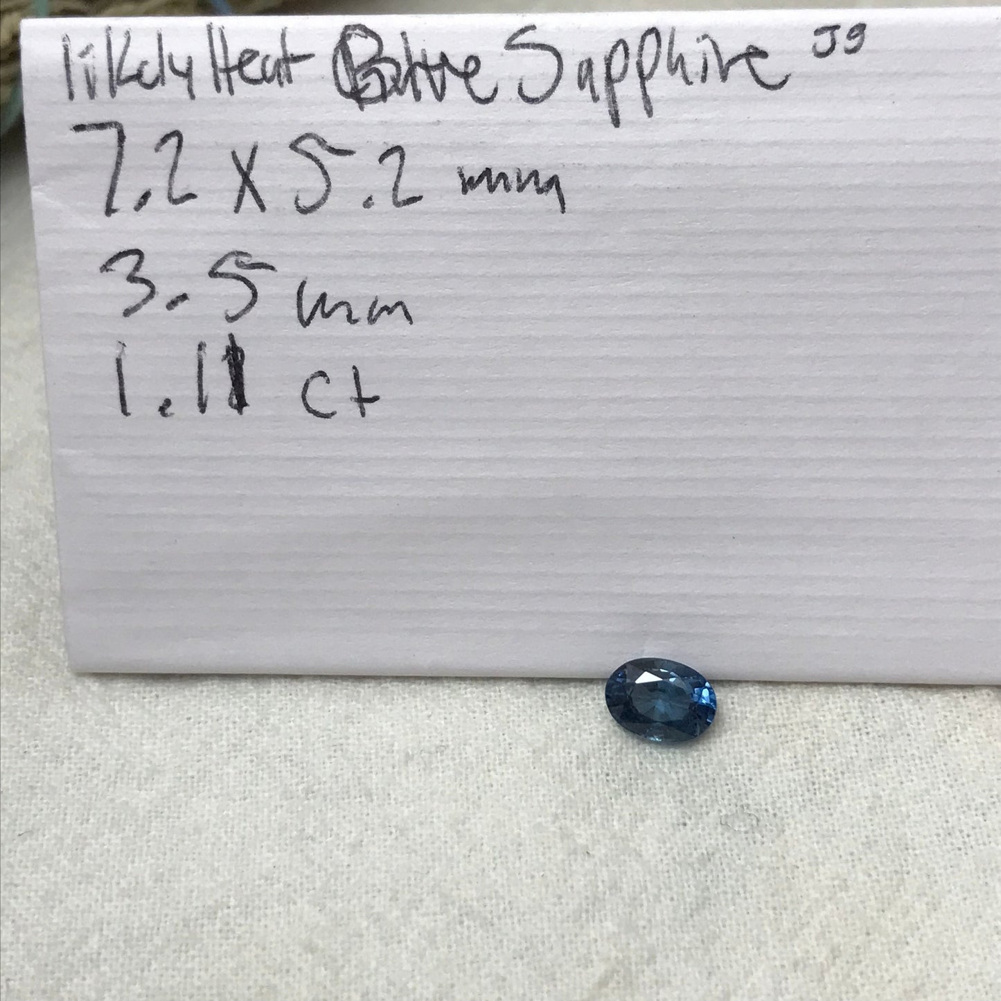 7x5mm Natural Blue Sapphire 1.11 Carats Oval Cut Blue Corundum, Medium Blue Sapphire Faceted Loose Sapphire, Unmounted Gemstone
