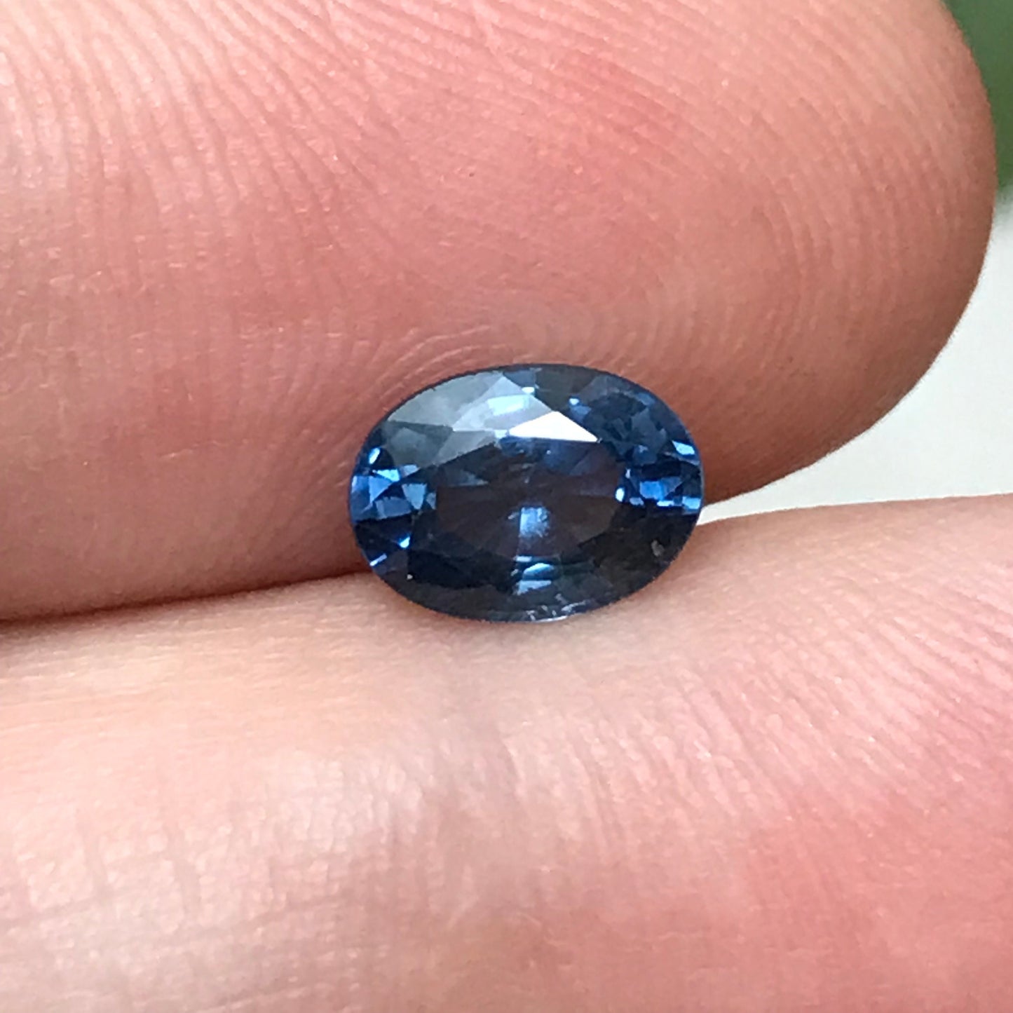 7x5mm Natural Blue Sapphire 1.11 Carats Oval Cut Blue Corundum, Medium Blue Sapphire Faceted Loose Sapphire, Unmounted Gemstone