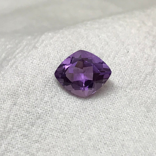 Fancy Purple Amethyst 2.35 Carat, 11x9mm Lozenge Cut Loose Natural Amethyst, Faceted Purple, February Birthstone Gem, US Seller