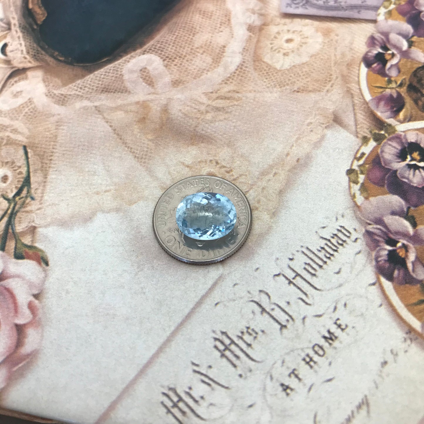 10x8mm Natural Greenish Blue Aquamarine 2.69 carats Light Blue Oval Cut Loose Gem Faceted Gemstone Beryl March Birthstone