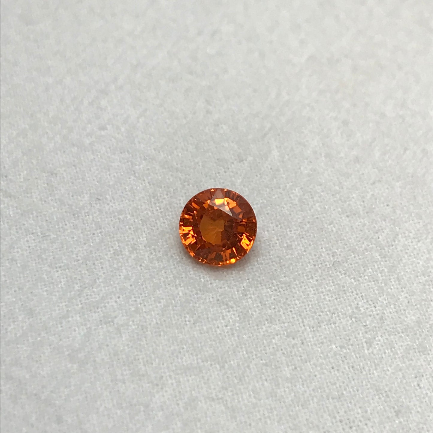 8mm Natural Orange Mandarin Spessartite Garnet 3.30 carat Round Faceted Gemstone Loose Gem Orange Fanta Garnet, Recycled Gems