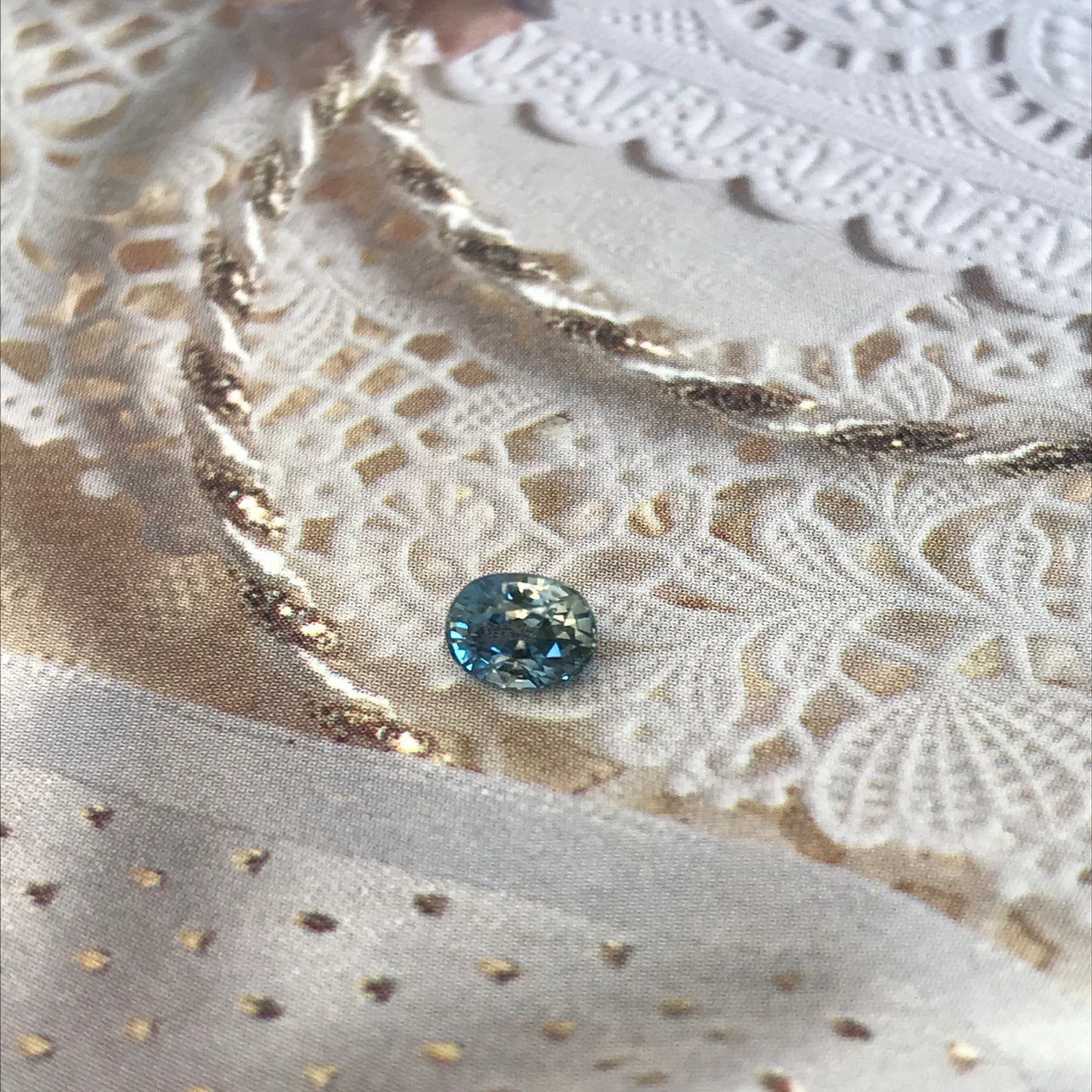 Natural Greenish Blue Sapphire 5x4mm Oval Cut Corundum 0.66 carat Faceted Loose Unmounted Gem Gemstone Earth Mined Genuine Blue Green