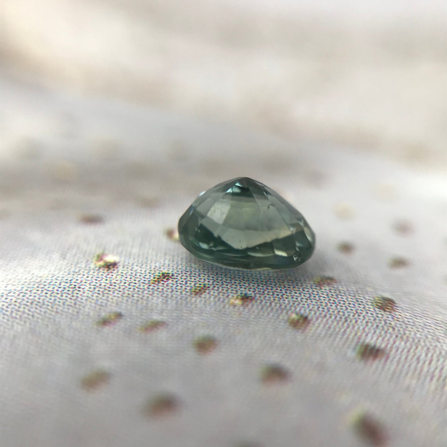 Natural Greenish Blue Sapphire 5x4mm Oval Cut Corundum 0.66 carat Faceted Loose Unmounted Gem Gemstone Earth Mined Genuine Blue Green