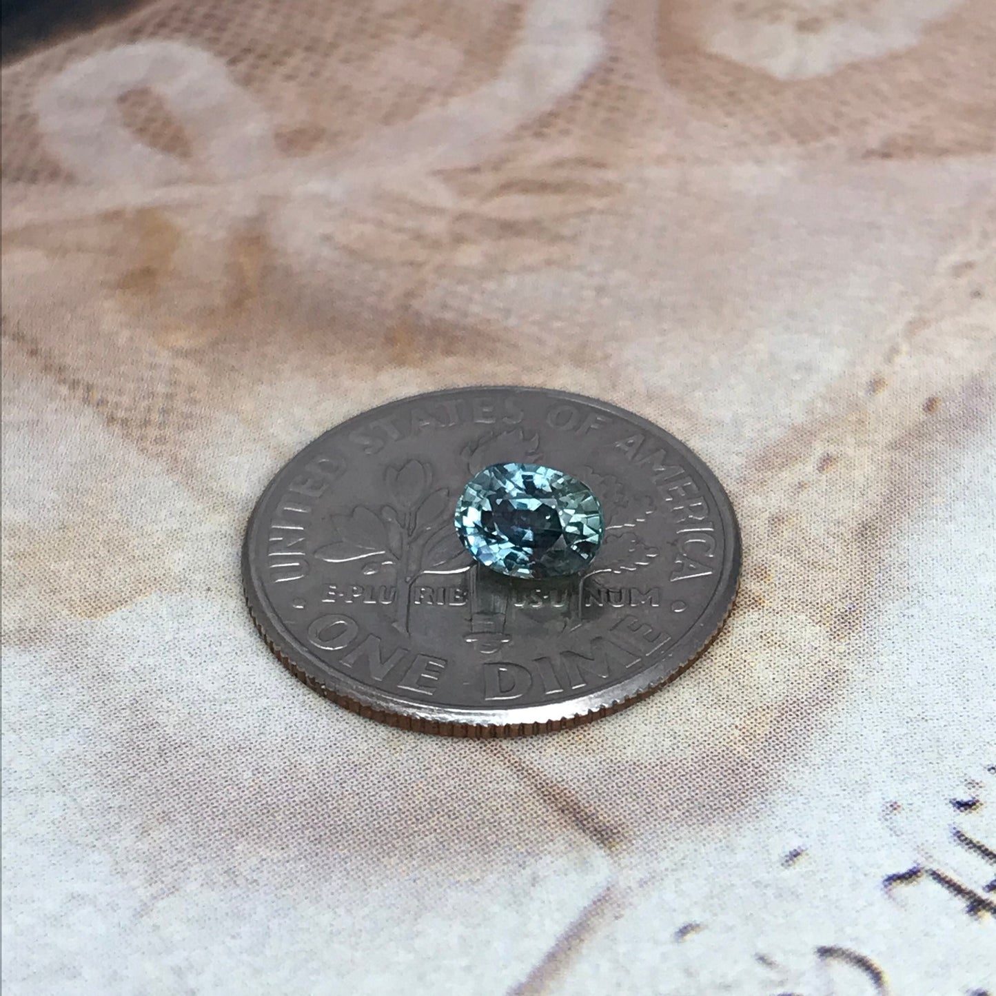 Natural Greenish Blue Sapphire 5x4mm Oval Cut Corundum 0.66 carat Faceted Loose Unmounted Gem Gemstone Earth Mined Genuine Blue Green
