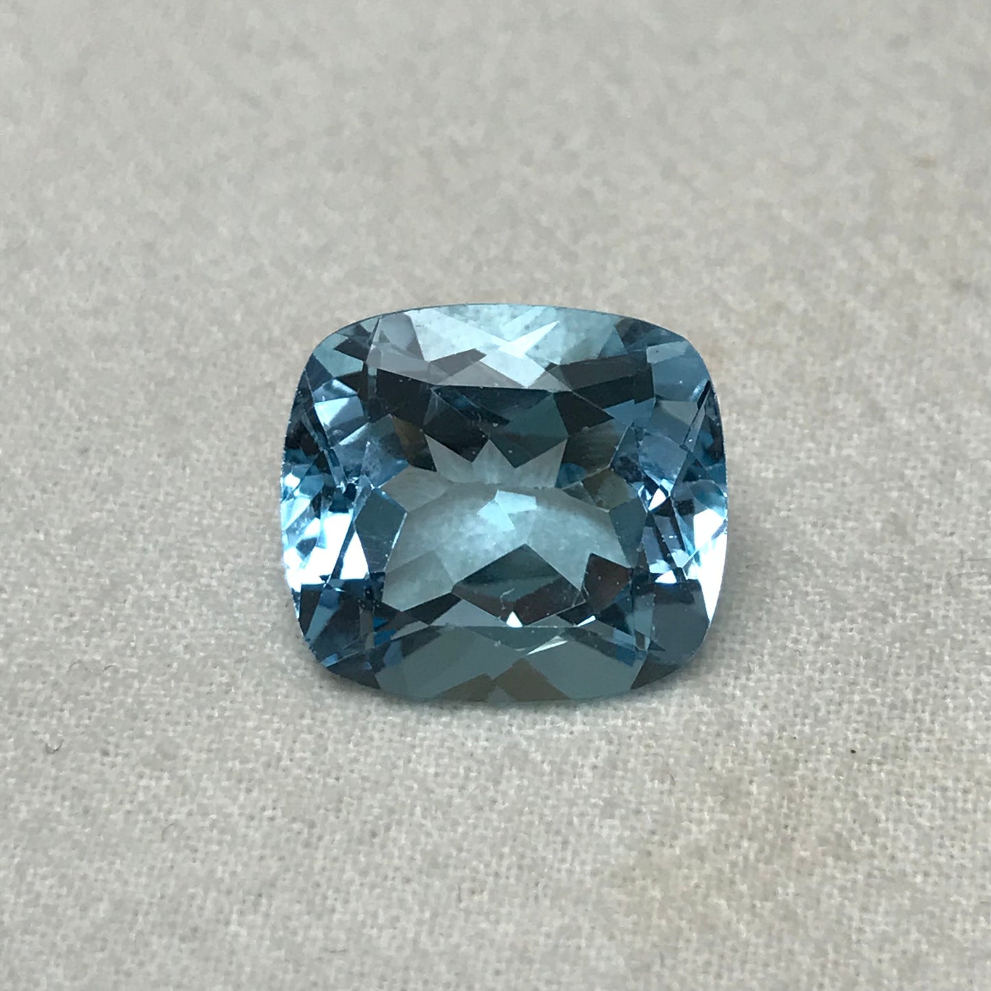 18.56 ct Sky Blue Topaz 16x14.5 Cushion Cut Loose Gemstone Blue Topaz, Recycled Faceted Blue Topaz, December Birthstone
