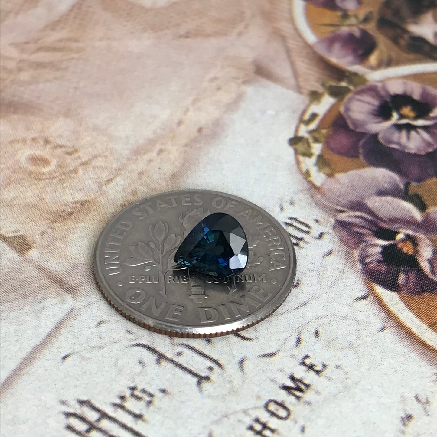 Natural Deep Blue Sapphire 6.6x5.7mm Pear Cut 0.88 carat Corundum Faceted Loose Unmounted Gemstone Earth Mined Genuine Stone