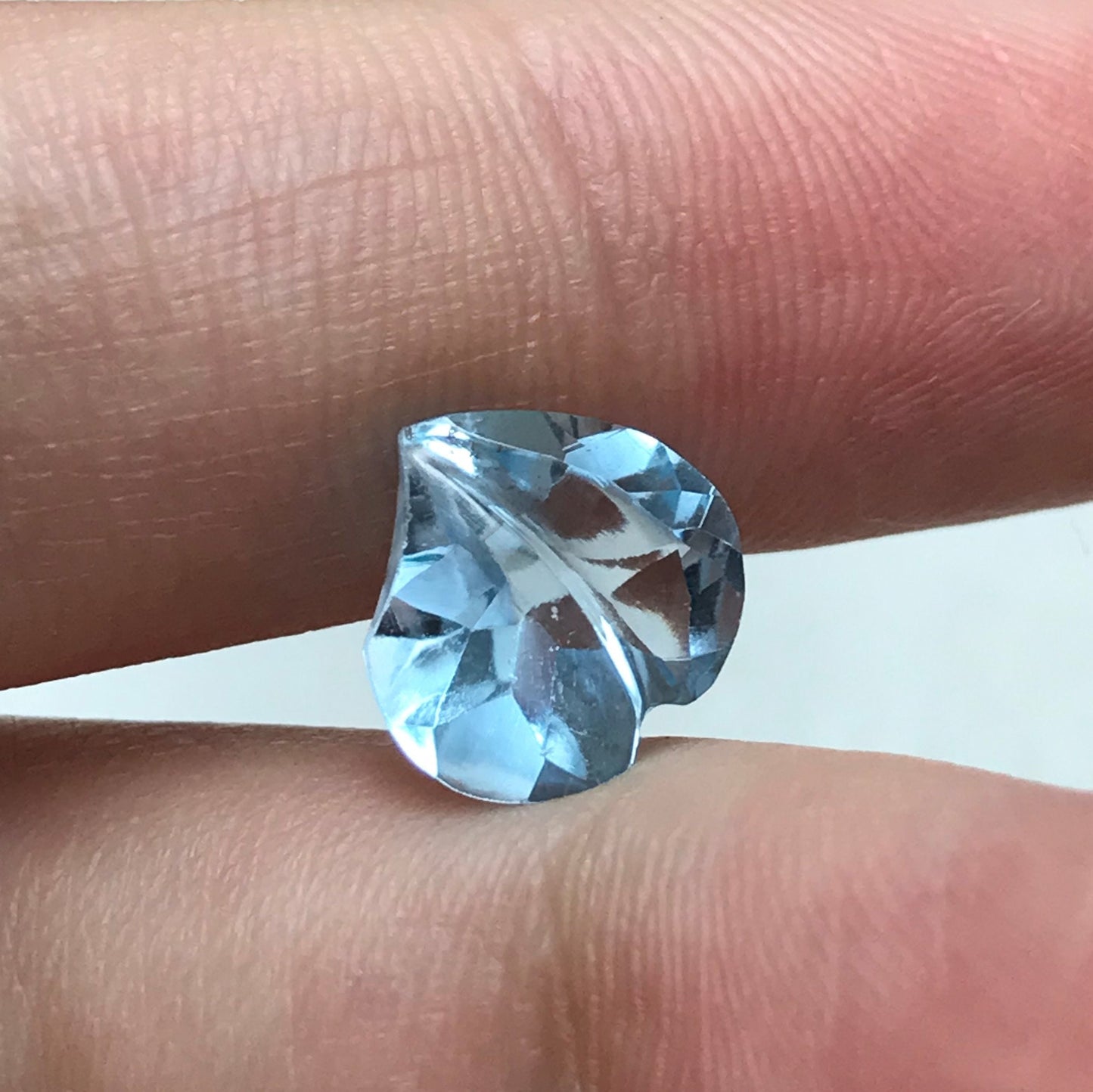Blue Topaz Heart 10mm Loose Topaz 3.47 carats, Fancy Heart Shape Gemstone Real Topaz, Recycled/Reclaimed Gem