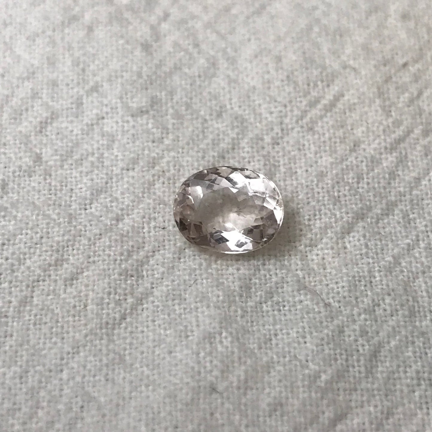 1 carat Morganite 7.5x6 Oval Cut Peach Morganite, Faceted Gem Loose Gemstone, Unmounted Stone