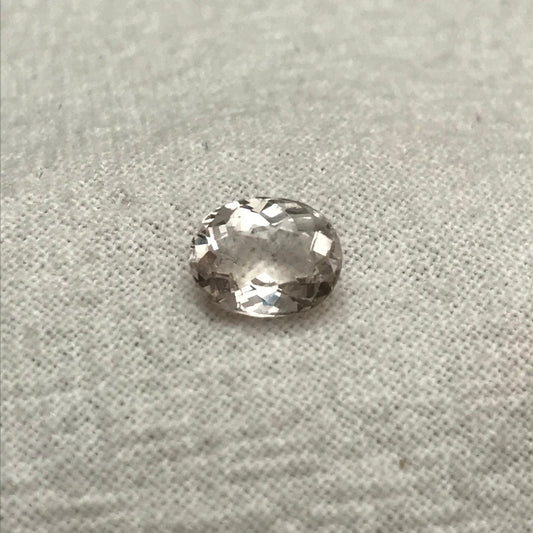 1 carat Morganite 7.5x6 Oval Cut Peach Morganite, Faceted Gem Loose Gemstone, Unmounted Stone