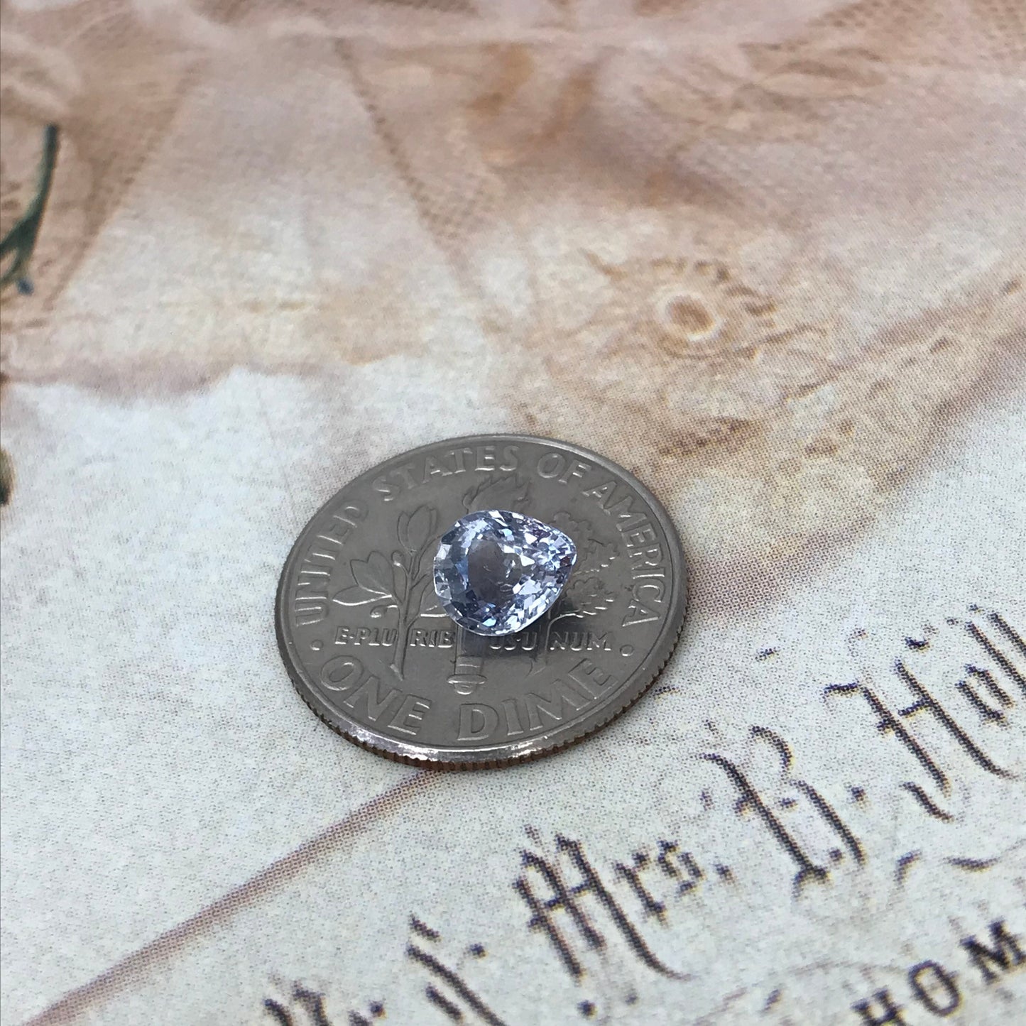 Natural Light Violet Blue Sapphire 0.88 carat 6 x 5.2 mm Pear Cut, Faceted Loose Gemstone Light Purple Blue Unmounted Gem 6 x 5mm