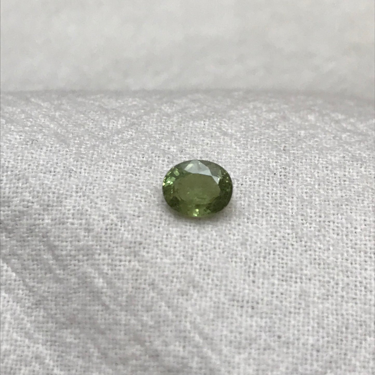 0.87 ct Natural Demantoid Garnet 6x5mm Oval Cut, Faceted Loose Green Garnet, Unmounted Gemstone