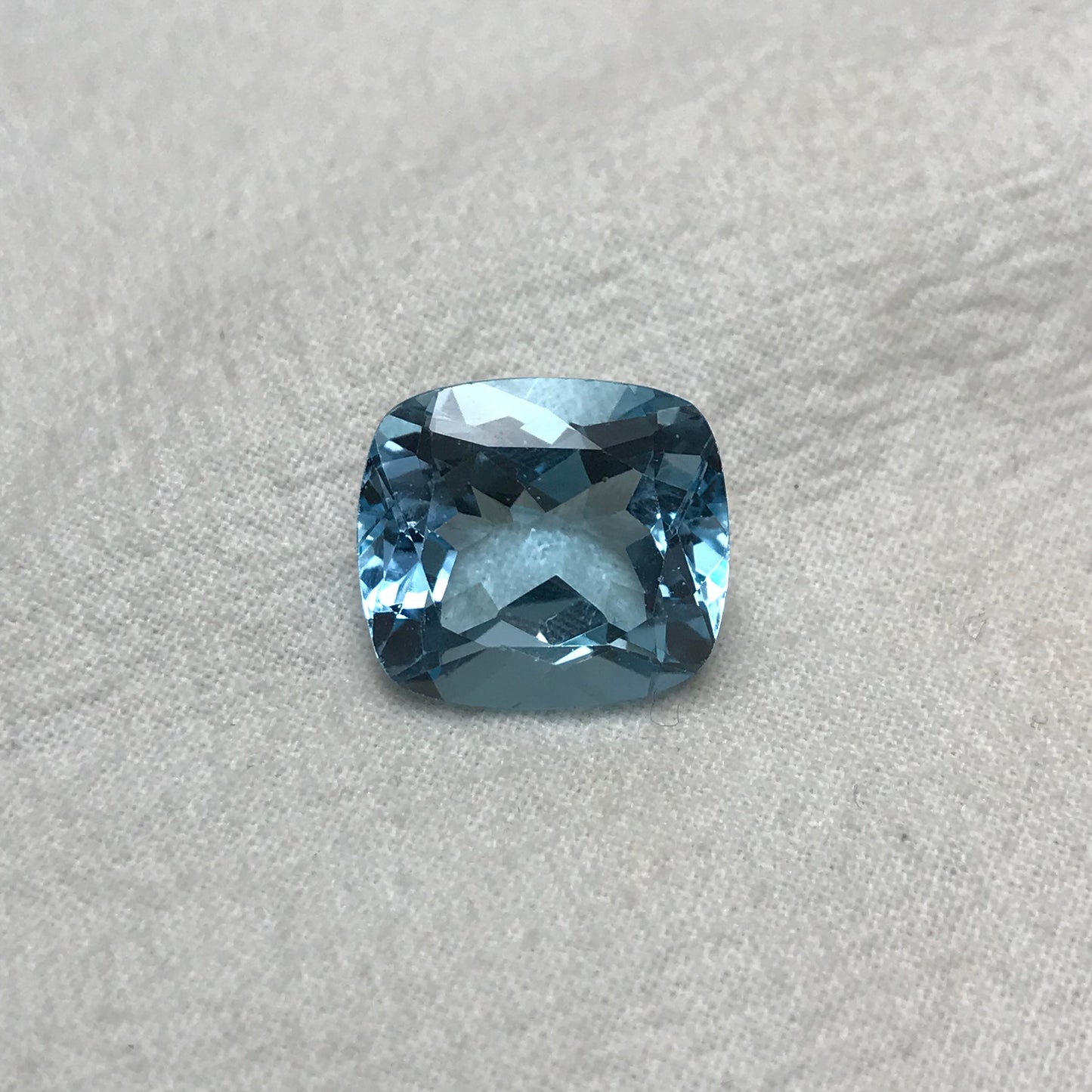18.56 ct Sky Blue Topaz 16x14.5 Cushion Cut Loose Gemstone Blue Topaz, Recycled Faceted Blue Topaz, December Birthstone