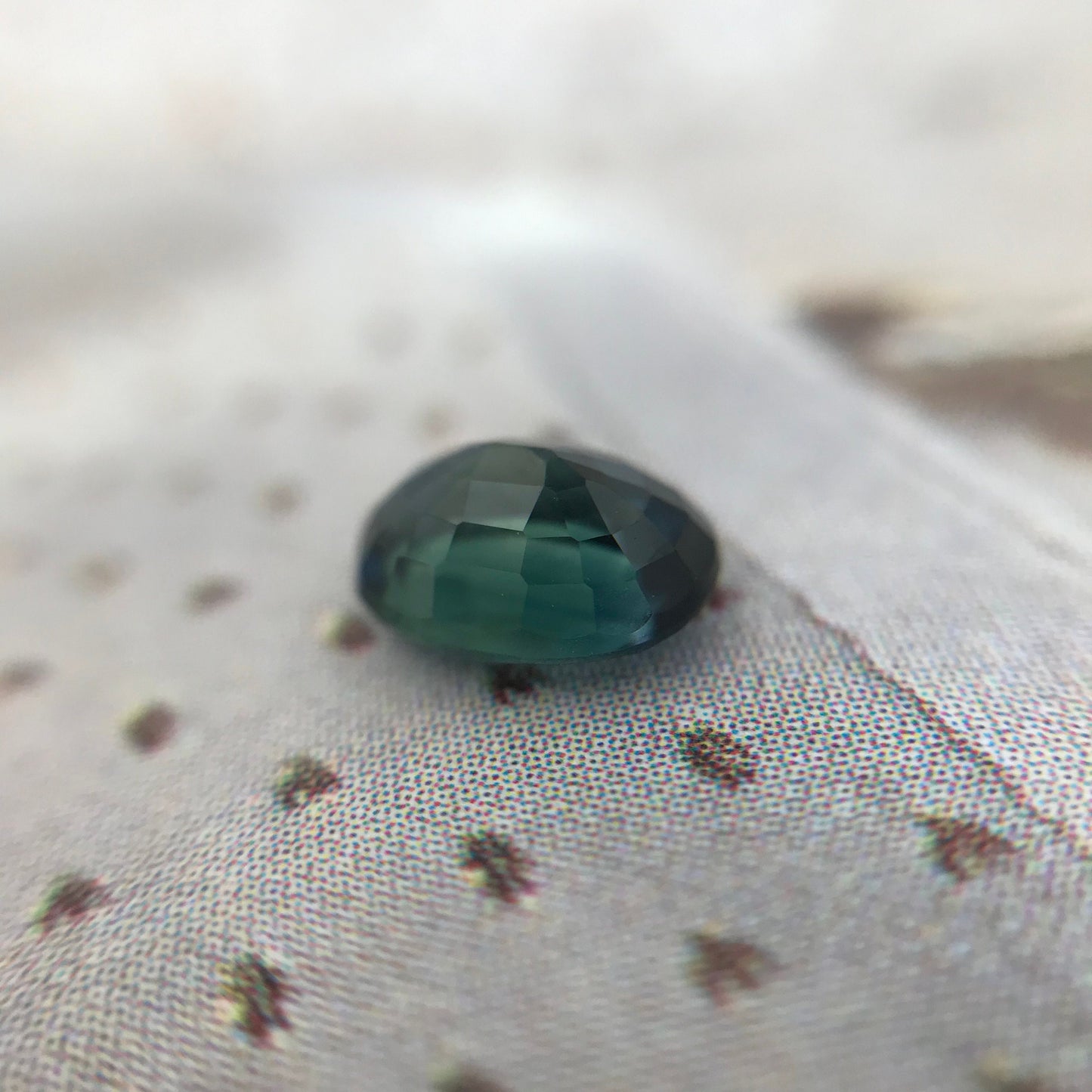 Natural Greenish Blue Sapphire 6x4.7mm Oval 0.87 Carat Heated Corundum, Green Blue Faceted Loose, Gemstone Earth Mined Gem US Seller