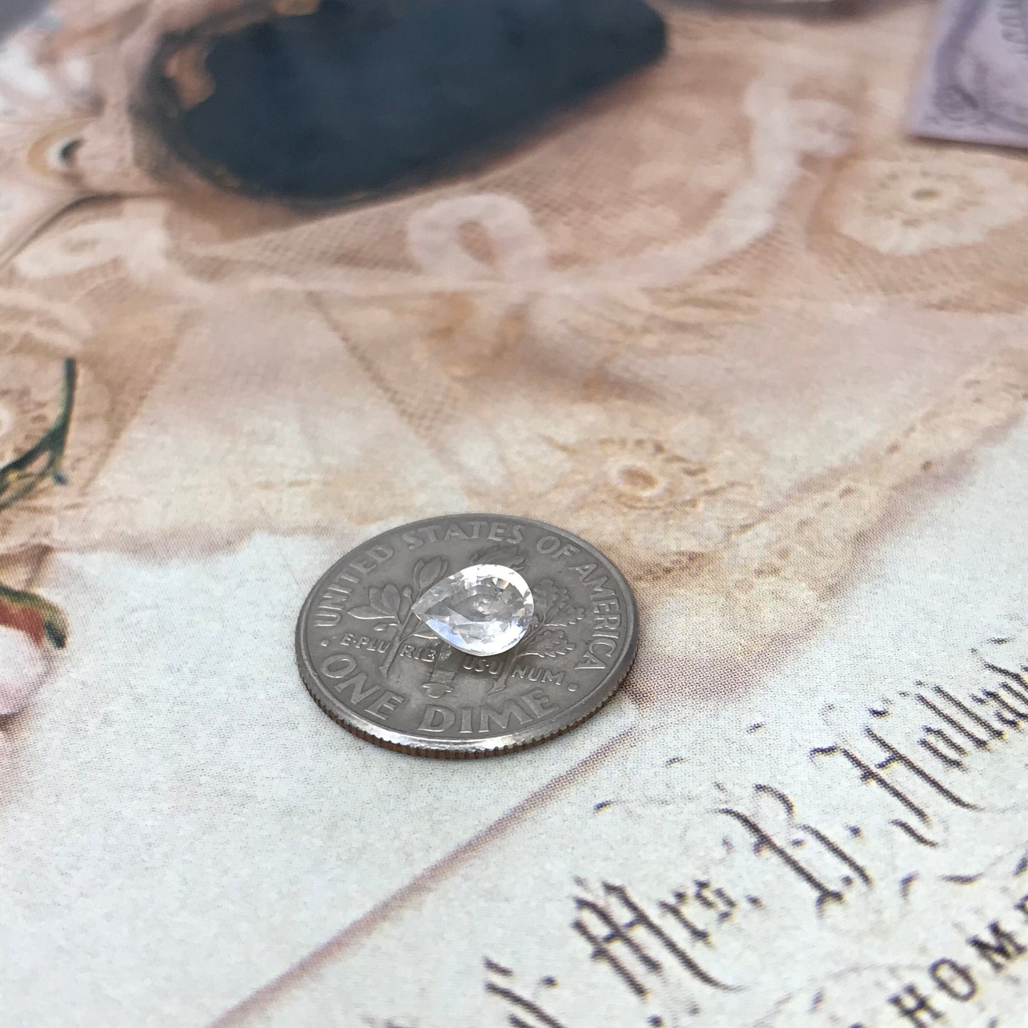 Natural Light Yellow Sapphire 6x4.7mm Pear Cut 0.61 carat Corundum Faceted Unmounted Gemstone Earth Mined