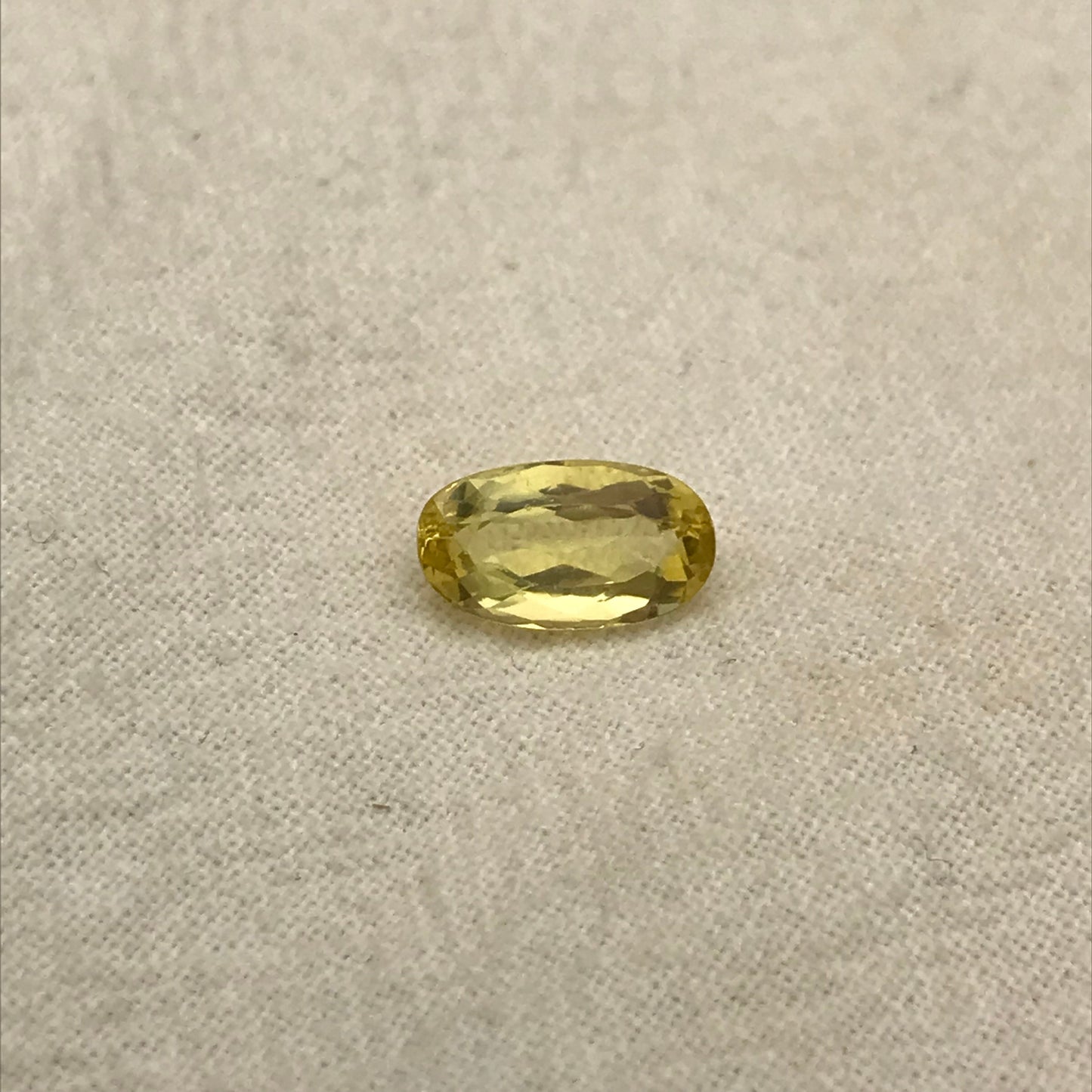 10x6mm 1.75 Carat Yellow Beryl, Heliodor Oval Cut Loose Gem Faceted Gemstone