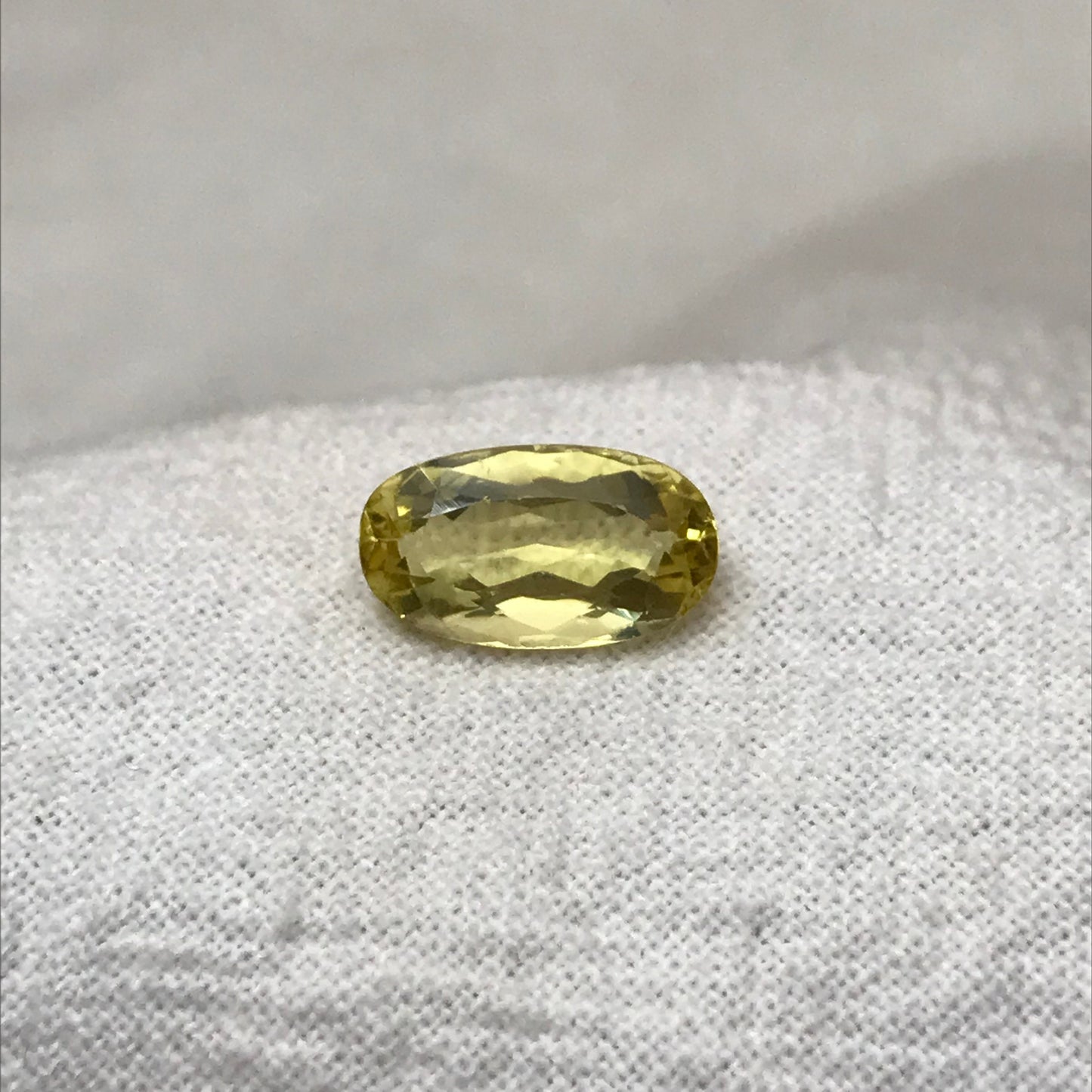 10x6mm 1.75 Carat Yellow Beryl, Heliodor Oval Cut Loose Gem Faceted Gemstone