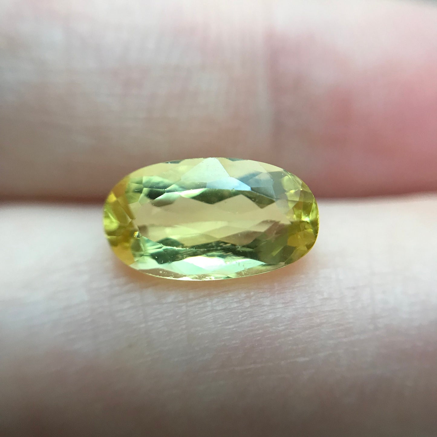 10x6mm 1.75 Carat Yellow Beryl, Heliodor Oval Cut Loose Gem Faceted Gemstone