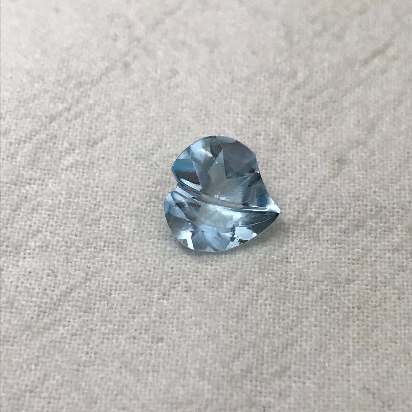 Blue Topaz Heart 10mm Loose Topaz 3.47 carats, Fancy Heart Shape Gemstone Real Topaz, Recycled/Reclaimed Gem