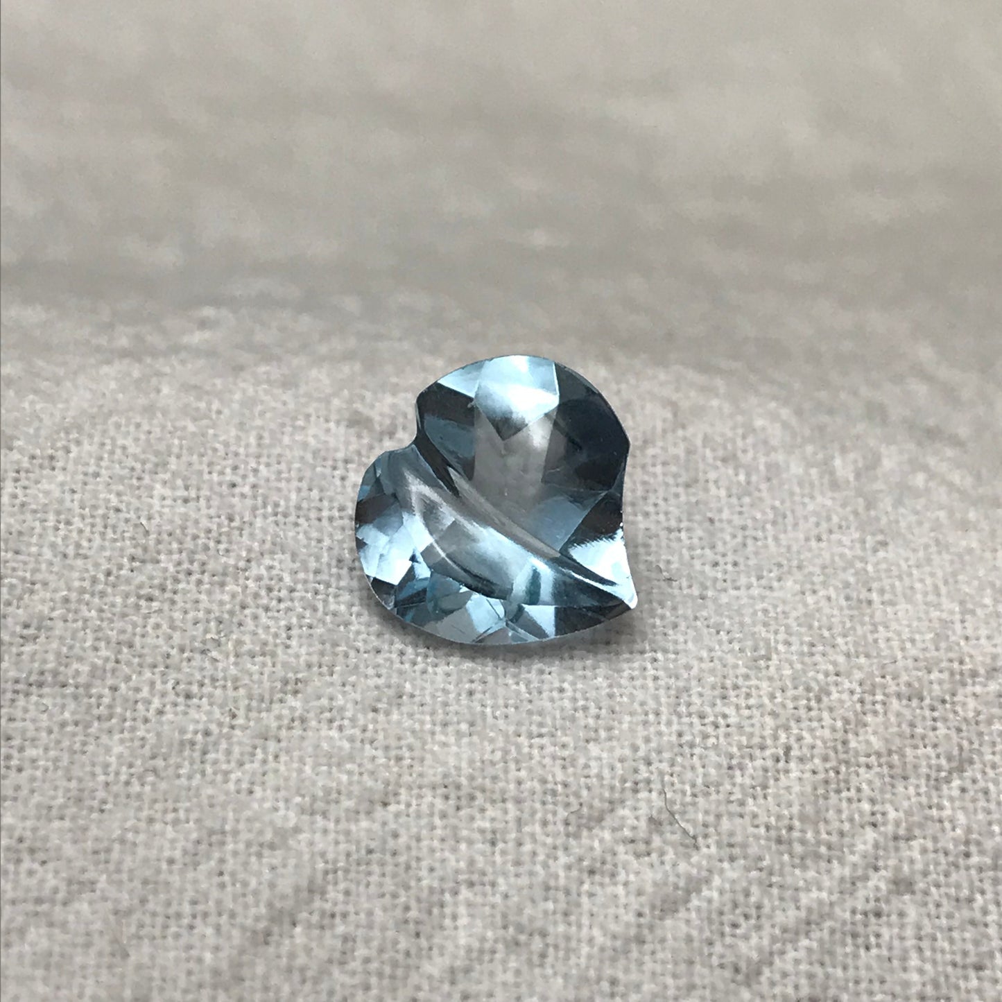 Blue Topaz Heart 10mm Loose Topaz 3.47 carats, Fancy Heart Shape Gemstone Real Topaz, Recycled/Reclaimed Gem