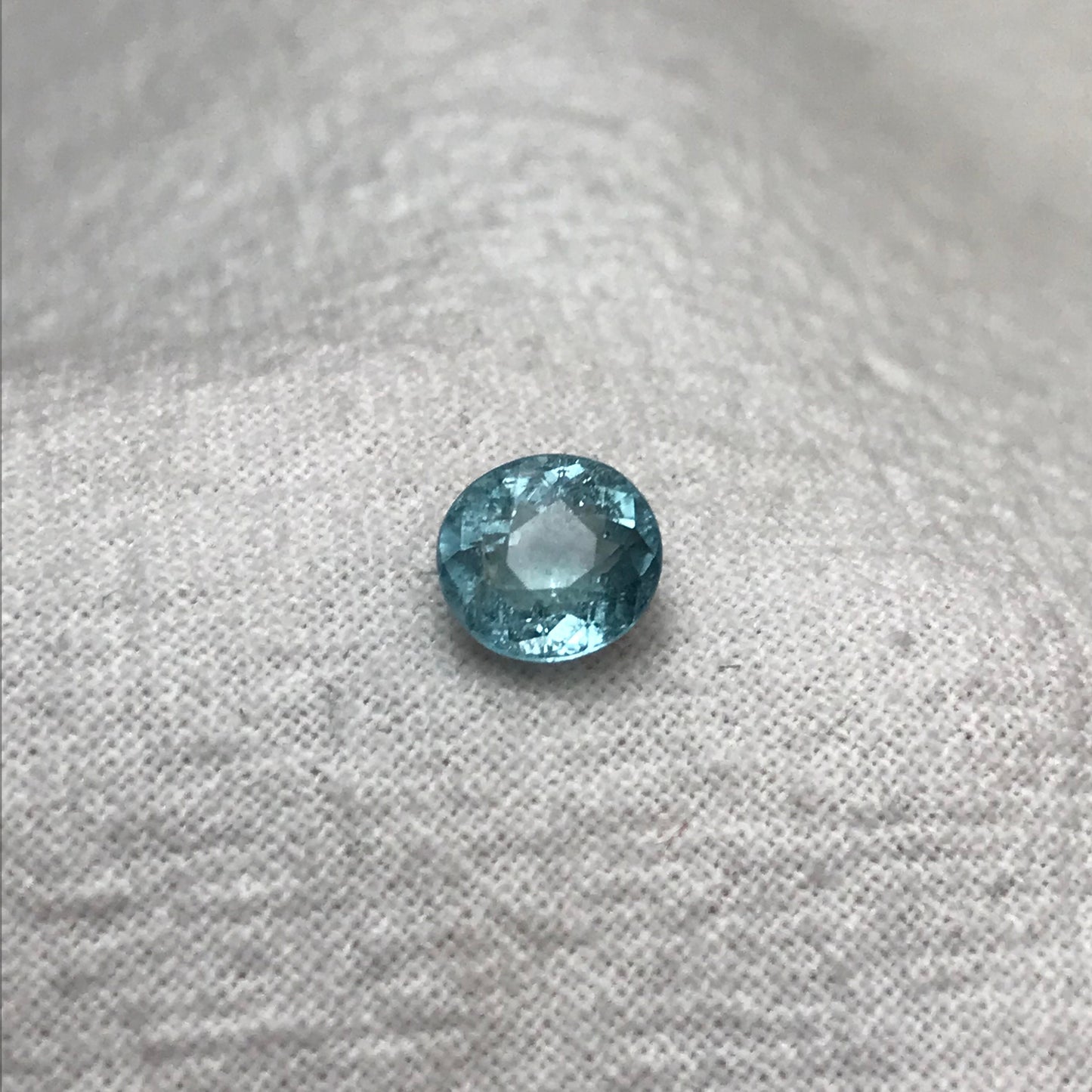 Natural Greenish Blue Tourmaline 1.25 Carat Gorgeous Color 6.8x6.2mm Faceted Loose Gemstone Seafoam Blue Tourmaline