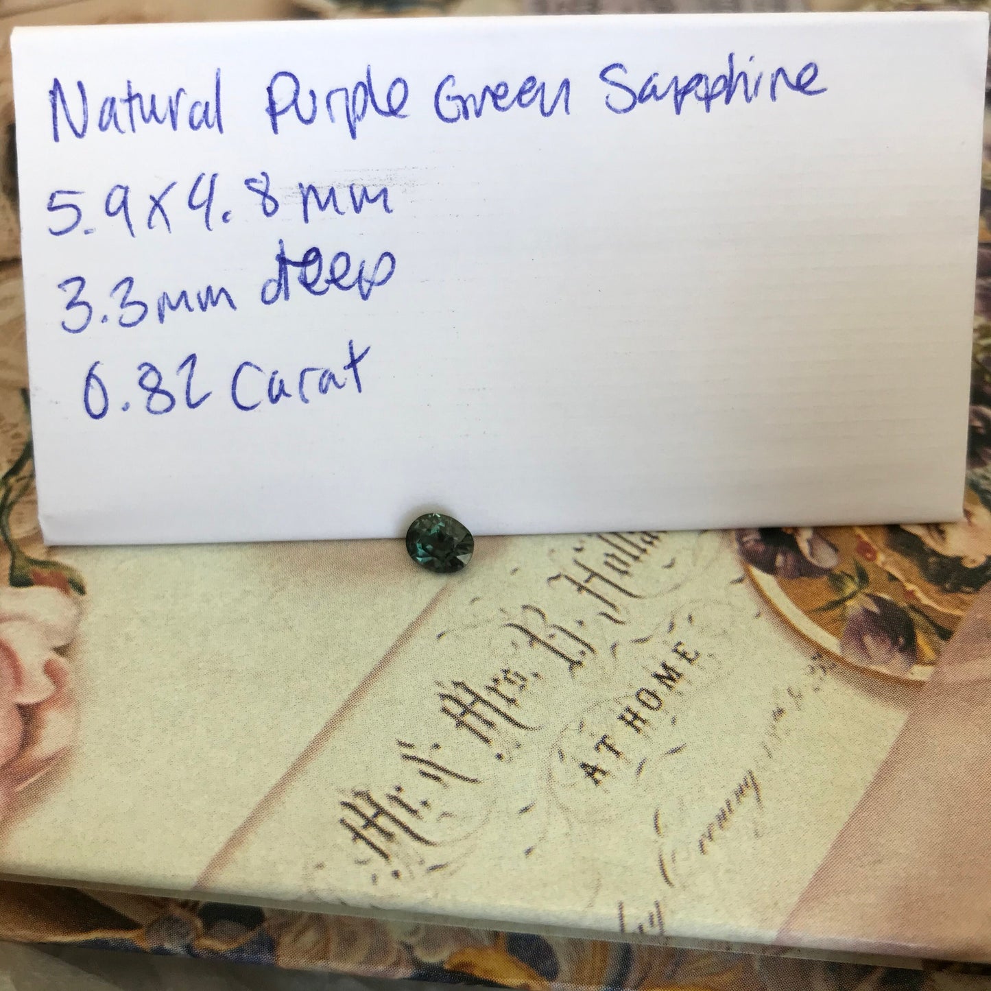 Color Change Natural Sapphire 6x5mm Oval 0.82 Carat - Purple Blue Green Gemstone - Corundum Gem Faceted Loose Unmounted