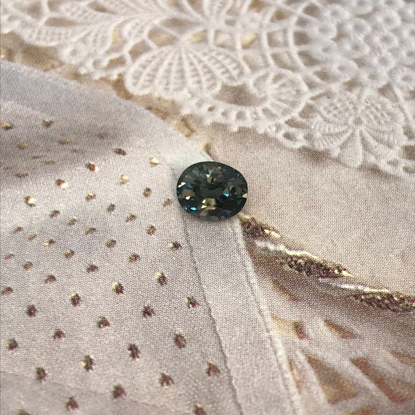 Color Change Natural Sapphire 6x5mm Oval 0.82 Carat - Purple Blue Green Gemstone - Corundum Gem Faceted Loose Unmounted