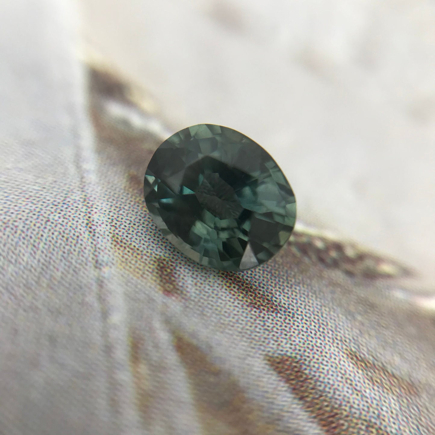 Color Change Natural Sapphire 6x5mm Oval 0.82 Carat - Purple Blue Green Gemstone - Corundum Gem Faceted Loose Unmounted