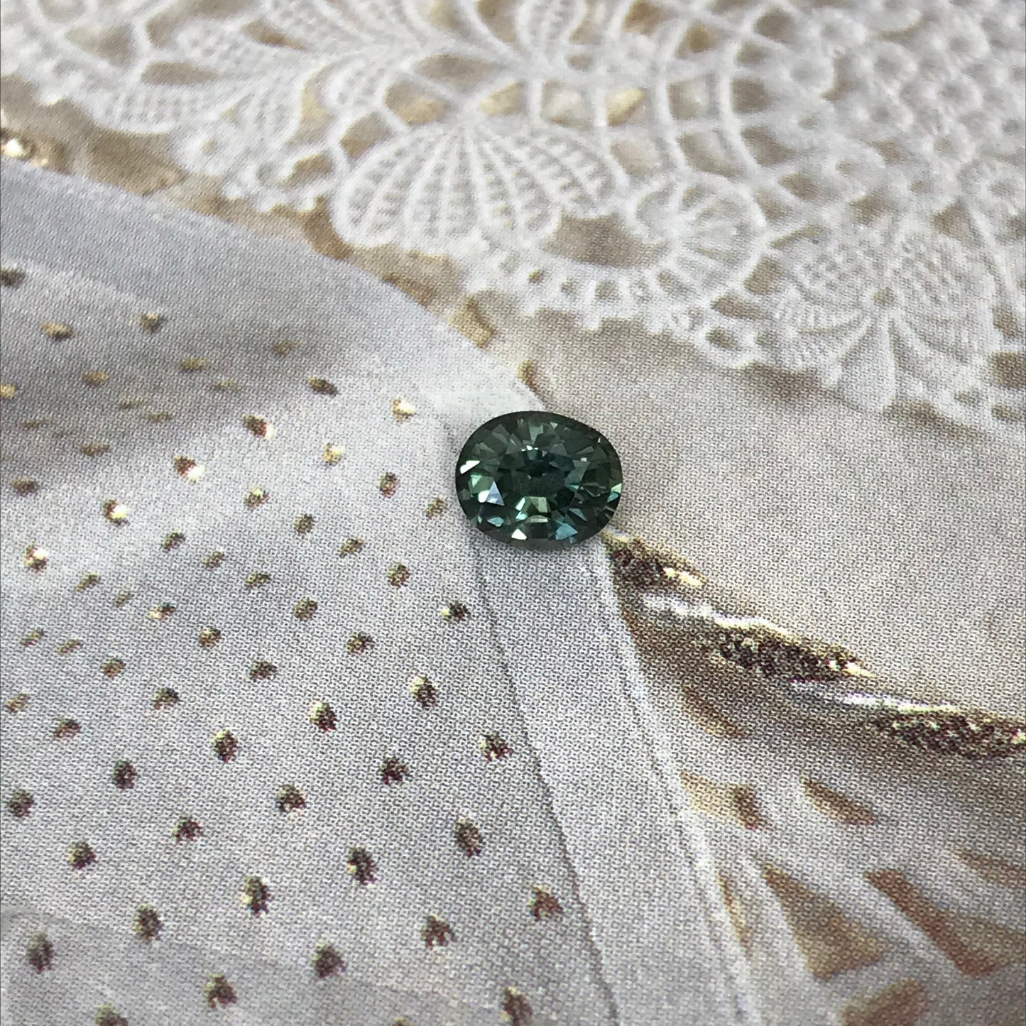 Color Change Natural Sapphire 6x5mm Oval 0.82 Carat - Purple Blue Green Gemstone - Corundum Gem Faceted Loose Unmounted