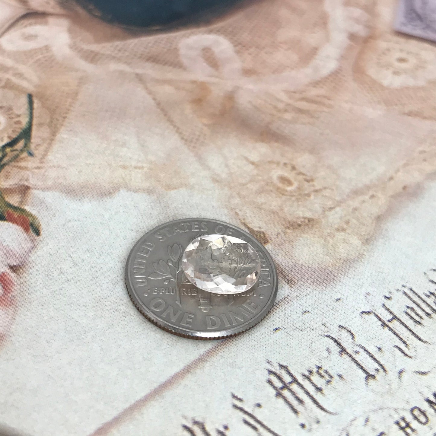 9x7mm Peachy Pink Morganite 1.32 Carat Oval Cut Peach Beryl For Engagement Ring Faceted Gem Loose Gemstone Unmounted Stone