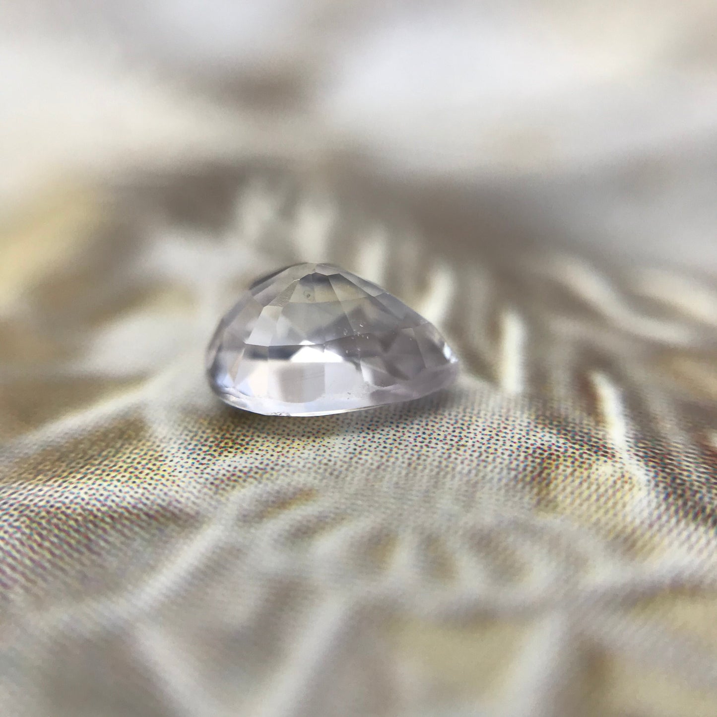 Lavender Natural Sapphire 0.81 carat 6 x 5 mm Pear Cut, Faceted Loose Gemstone Light Purple Unmounted Gem