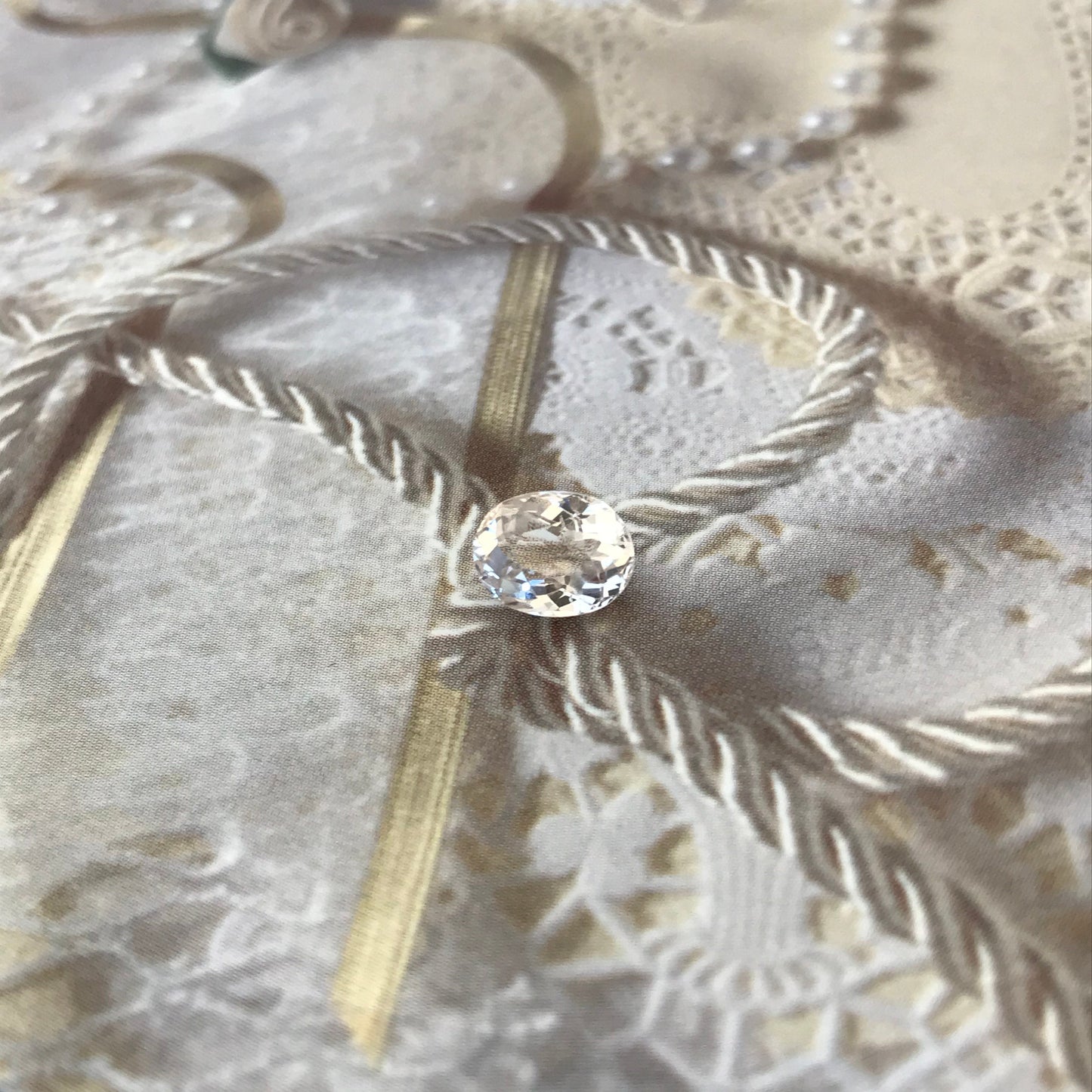 Light Peachy Pink Morganite 1.38 Carat 8x6 mm Oval Cut Morganite, Faceted Loose Beryl Unmounted Gemstone for Jewelry