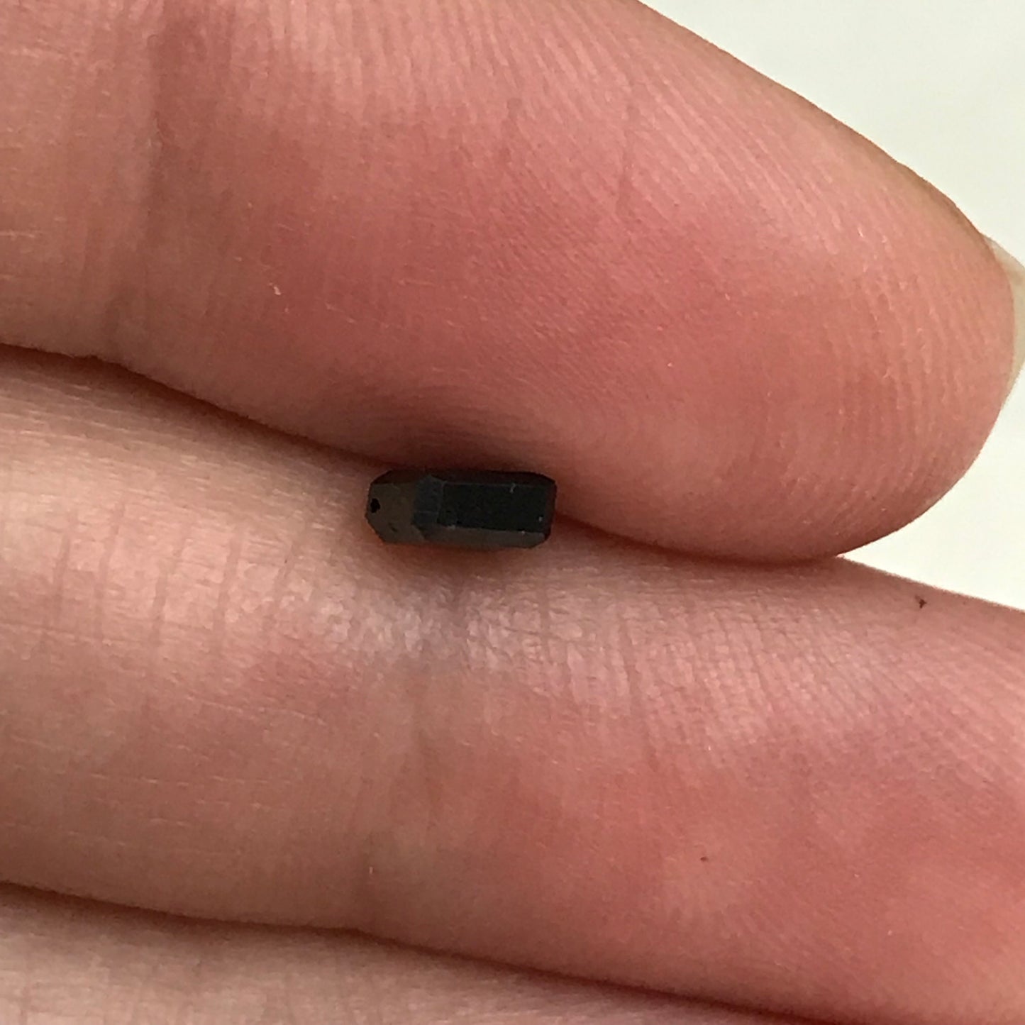 4mm Natural Black Diamond Square Bead, 0.51 Carat, Loose Square Diamond Bead April Birthstone, Drilled Diamond, 1/2 carat