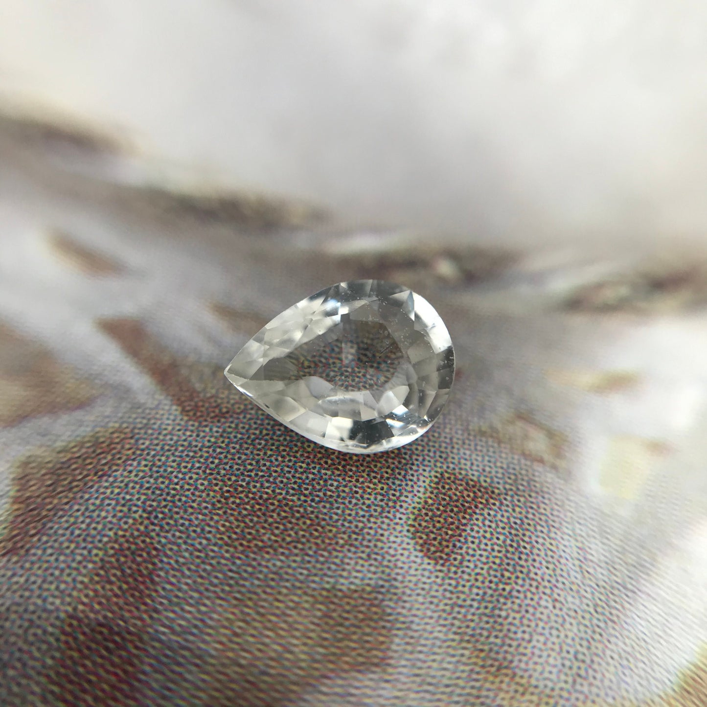 Natural Light Yellow Sapphire 6x4.7mm Pear Cut 0.61 carat Corundum Faceted Unmounted Gemstone Earth Mined