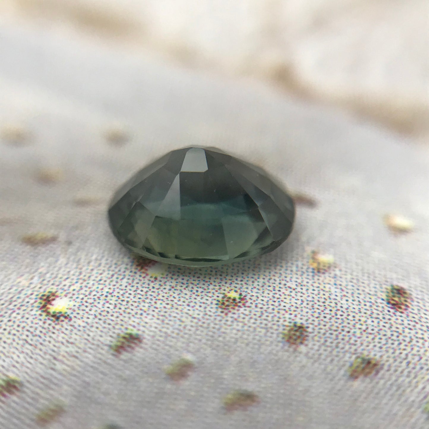 Color Change Natural Sapphire 6x5mm Oval 0.82 Carat - Purple Blue Green Gemstone - Corundum Gem Faceted Loose Unmounted