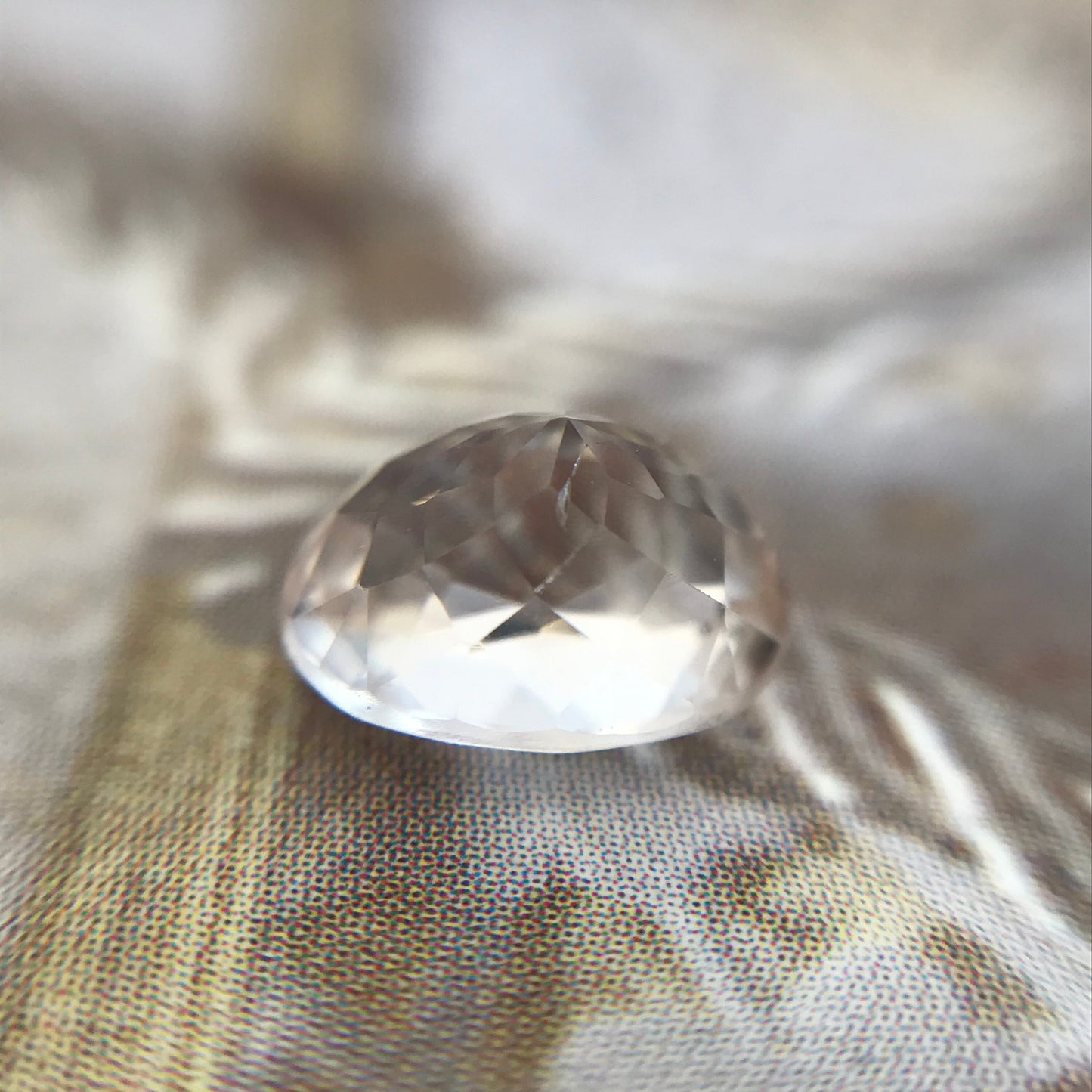 Light Peachy Pink Morganite 1.38 Carat 8x6 mm Oval Cut Morganite, Faceted Loose Beryl Unmounted Gemstone for Jewelry