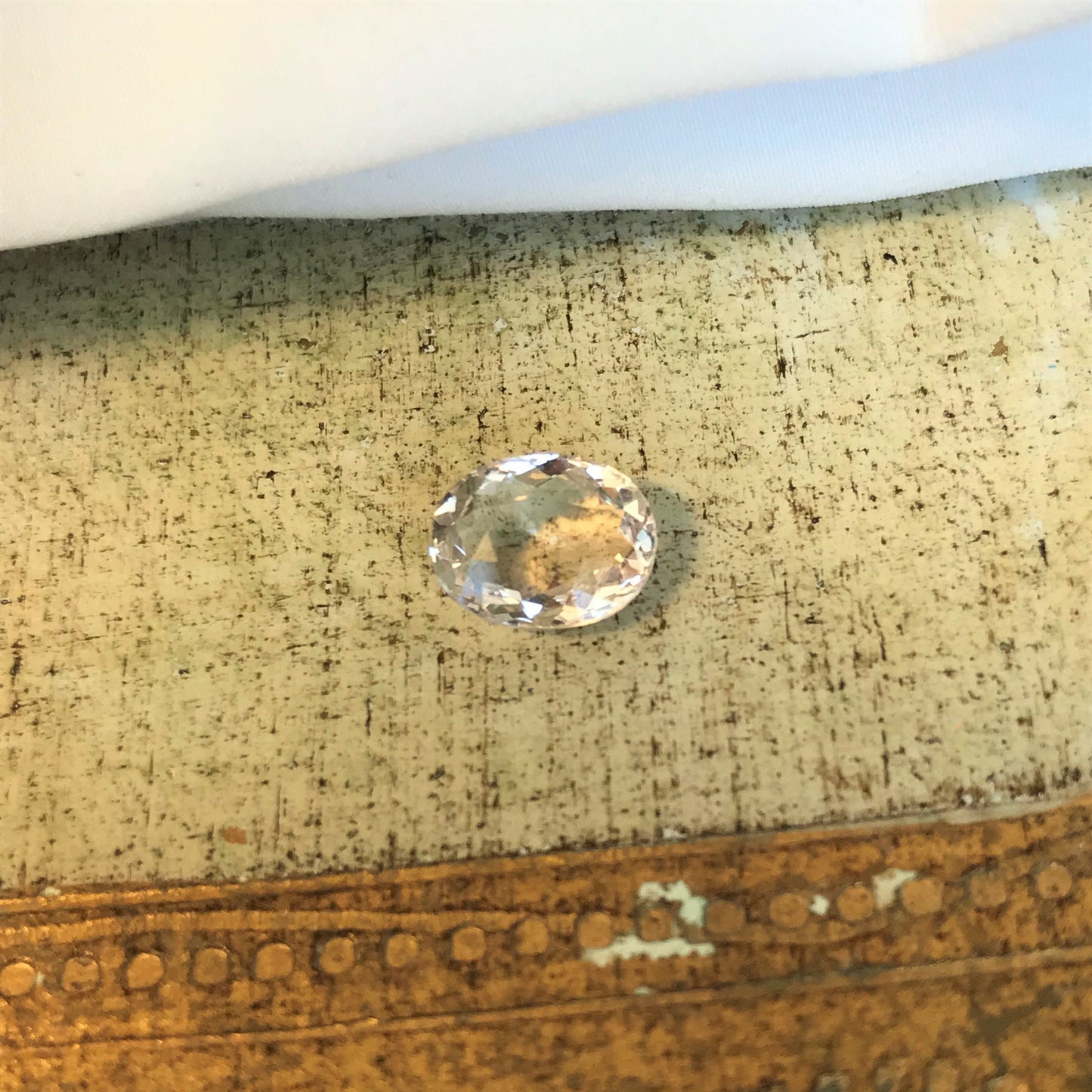 9x7mm Peachy Pink Morganite 1.61 Carat Oval Cut Peach Beryl For Engagement Ring Faceted Gem Loose Gemstone Unmounted Stone