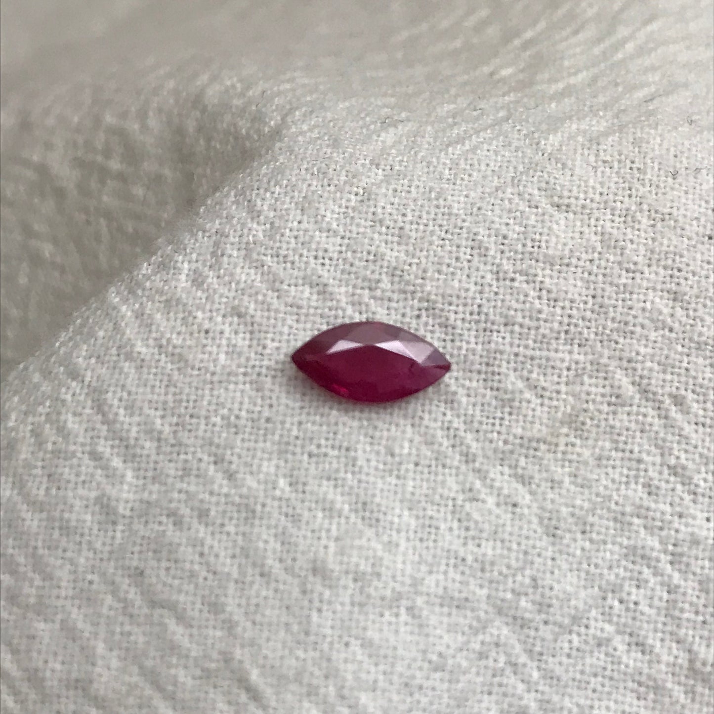 8x4mm Marquise Natural Ruby Heated with Residues 0.55 Carat Ruby, Loose Faceted July Birthstone Pink Red Ruby