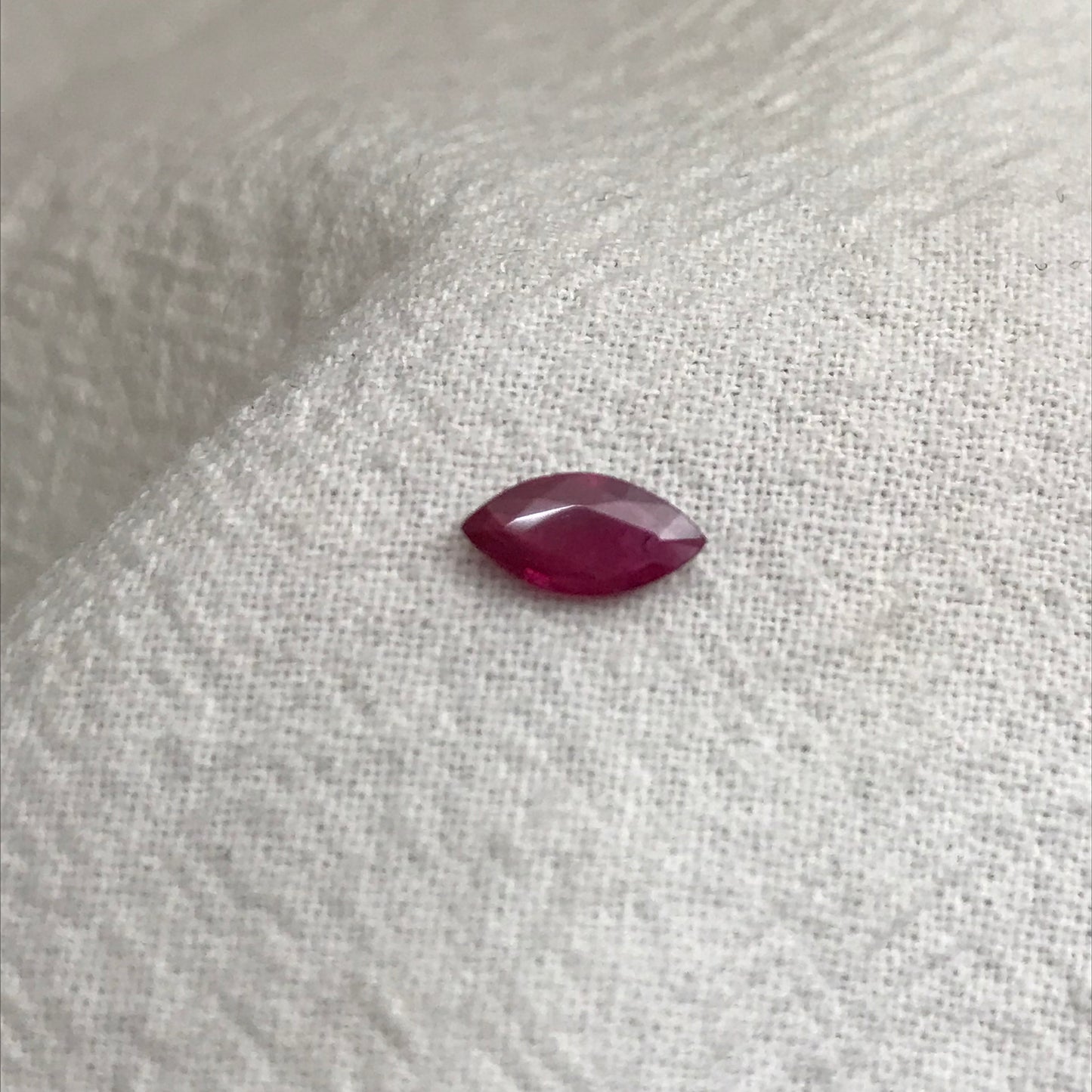 8x4mm Marquise Natural Ruby Heated with Residues 0.55 Carat Ruby, Loose Faceted July Birthstone Pink Red Ruby