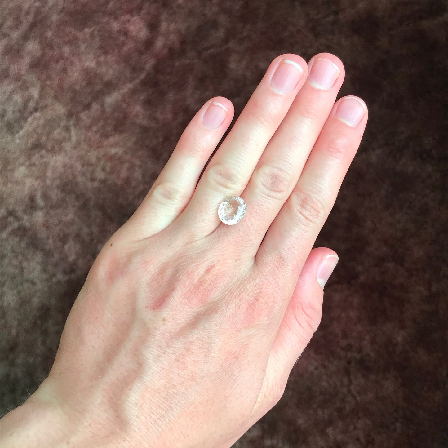 4.6 Ct Light Peach Morganite 11x9.5mm Oval Cut, Included Pink Beryl For Custom Jewelry Faceted Loose Blush Stone