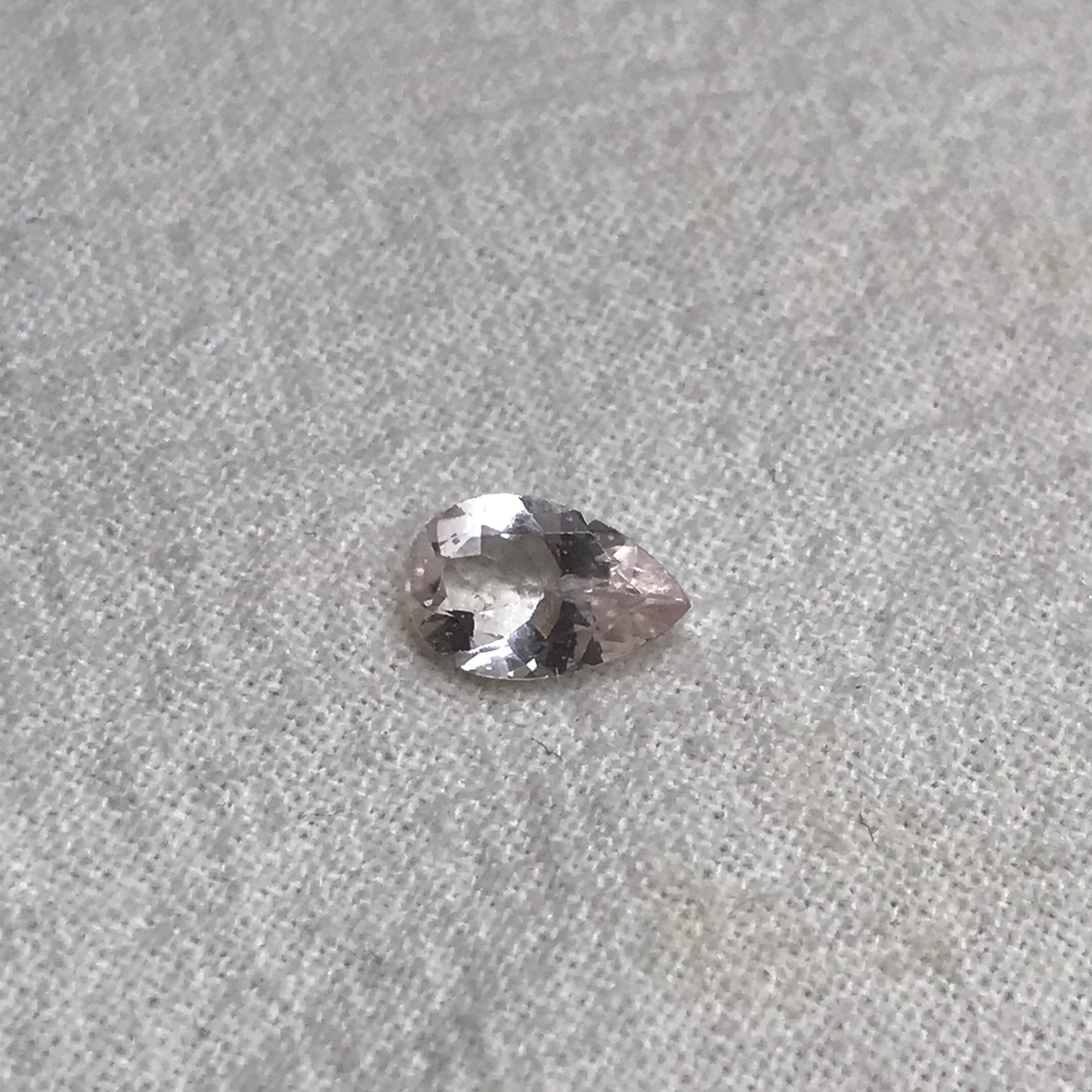 Light Pink Morganite 8x5mm 0.61 Carat Pear Cut Pink Loose Gem Unmounted Gemstone For Engagement Light Pink Gem